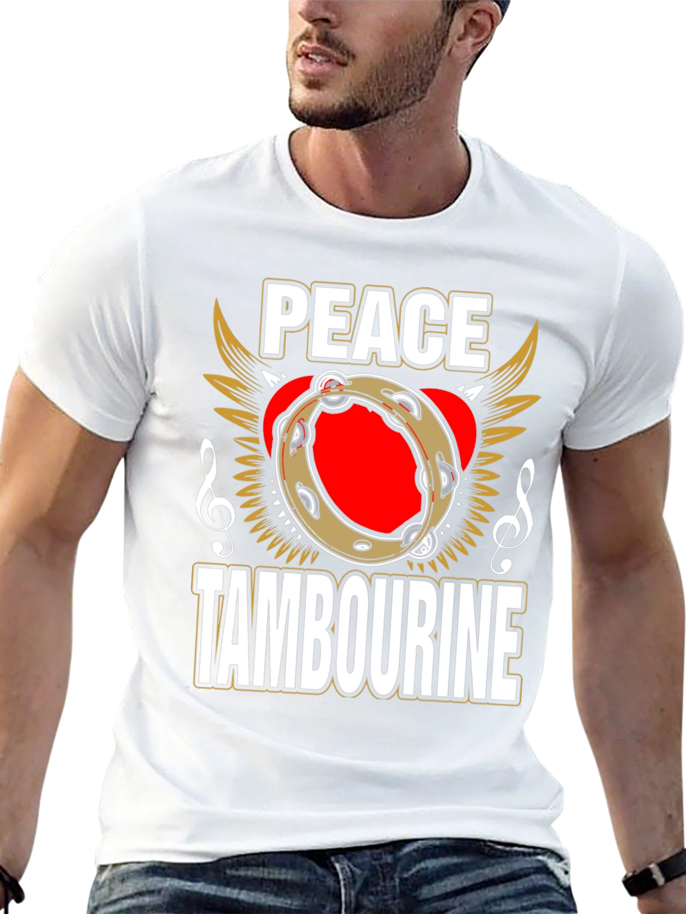 Peace Tambourine Graphic Tee