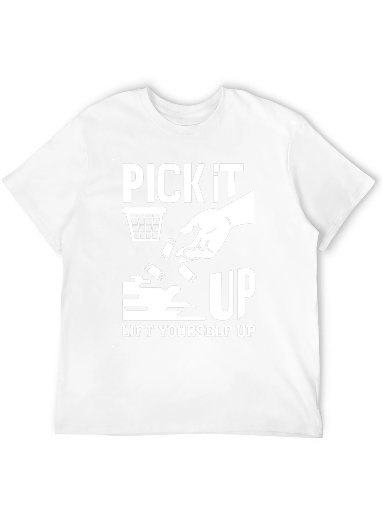 Pick It Up! Graphic Print Black T-Shirt