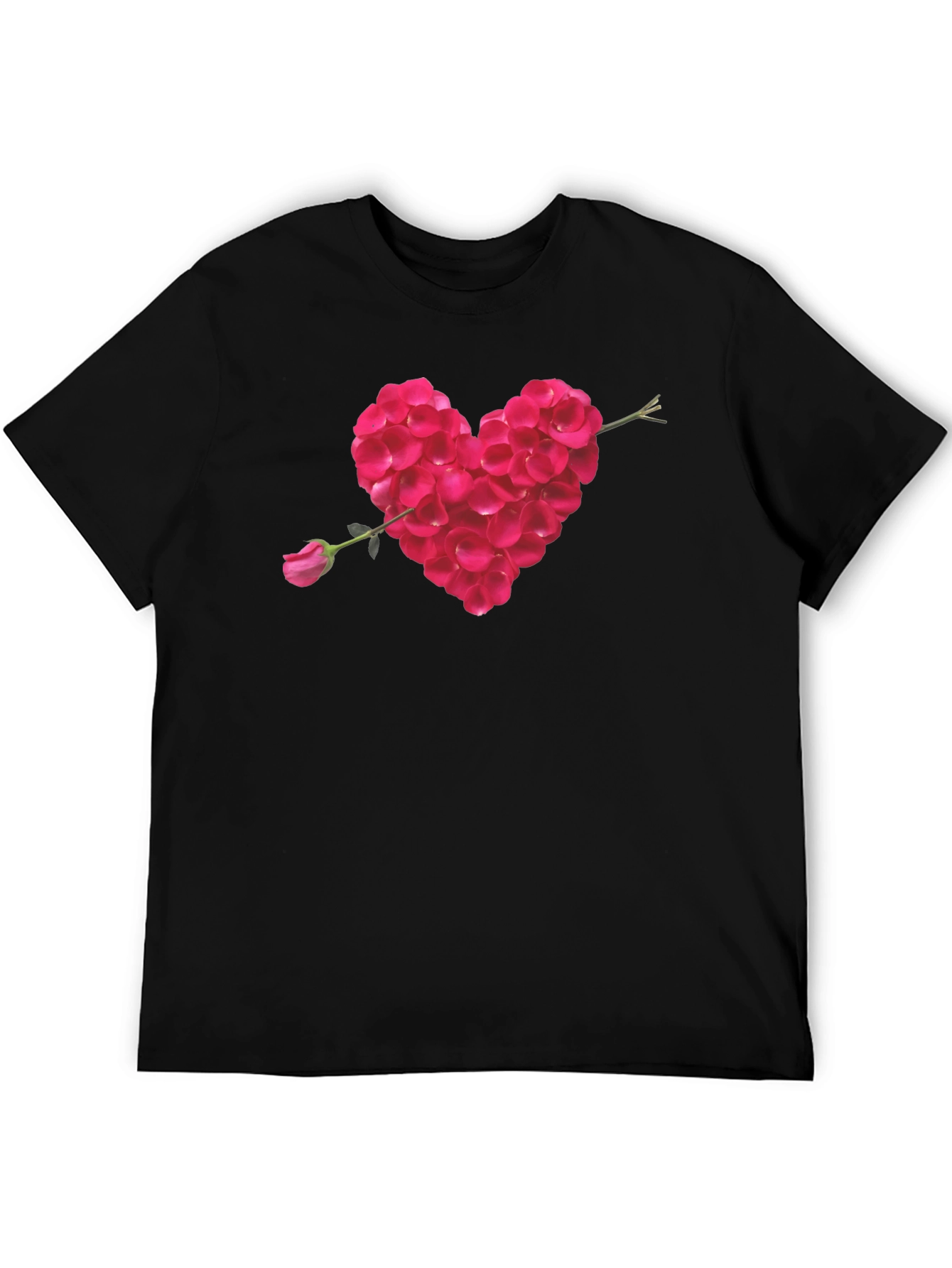 Heart Rose Petal Arrow T-Shirt