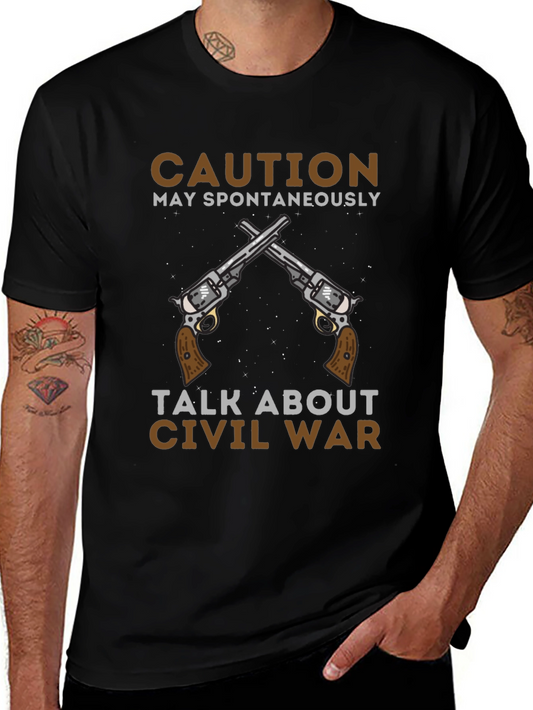 Caution Talk About Civil War T-Shirt