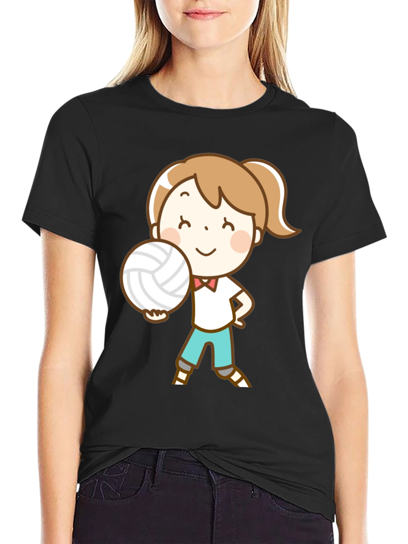 Volleyball Girl Graphic T-Shirt