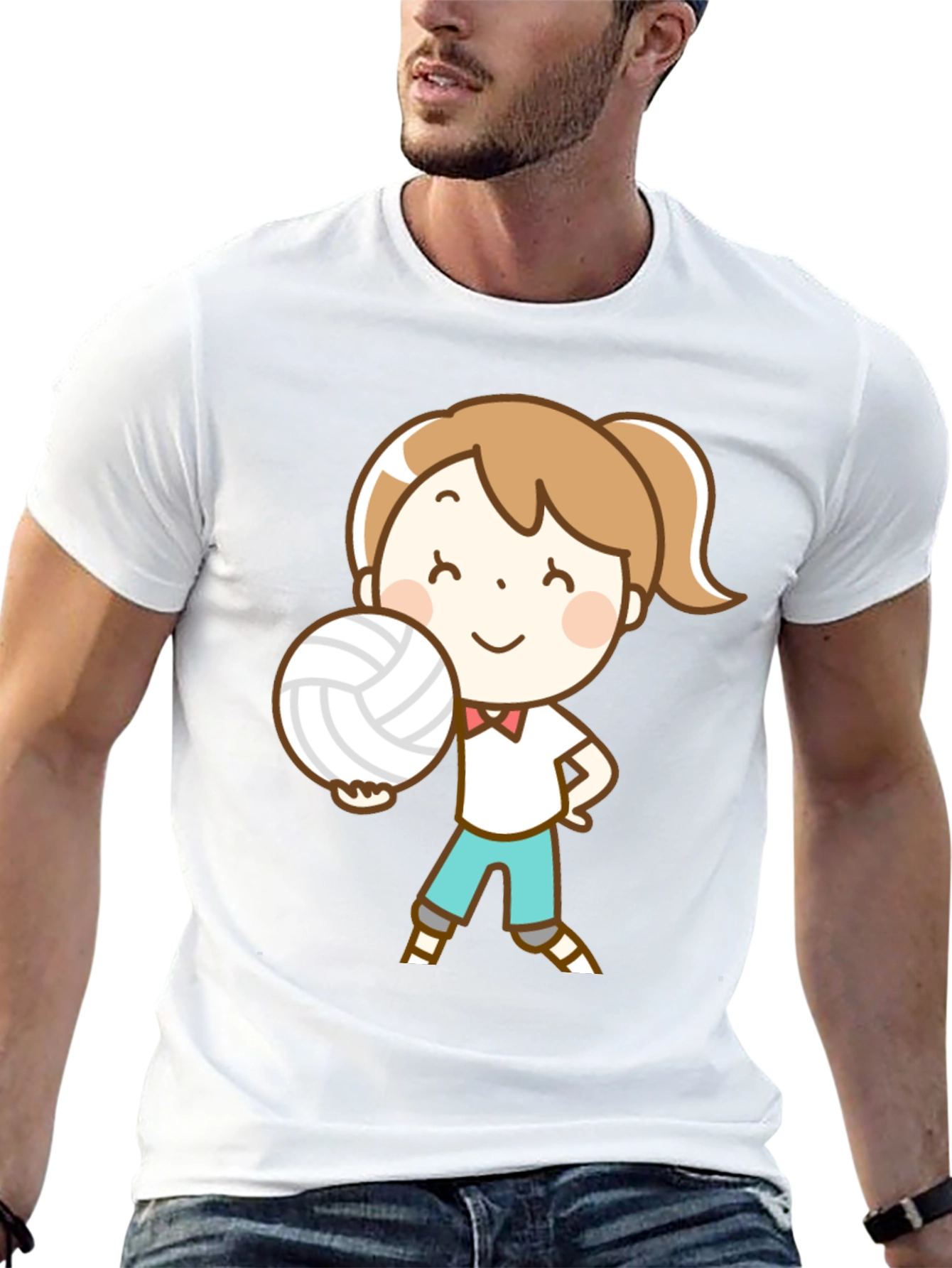 Volleyball Girl Graphic T-Shirt