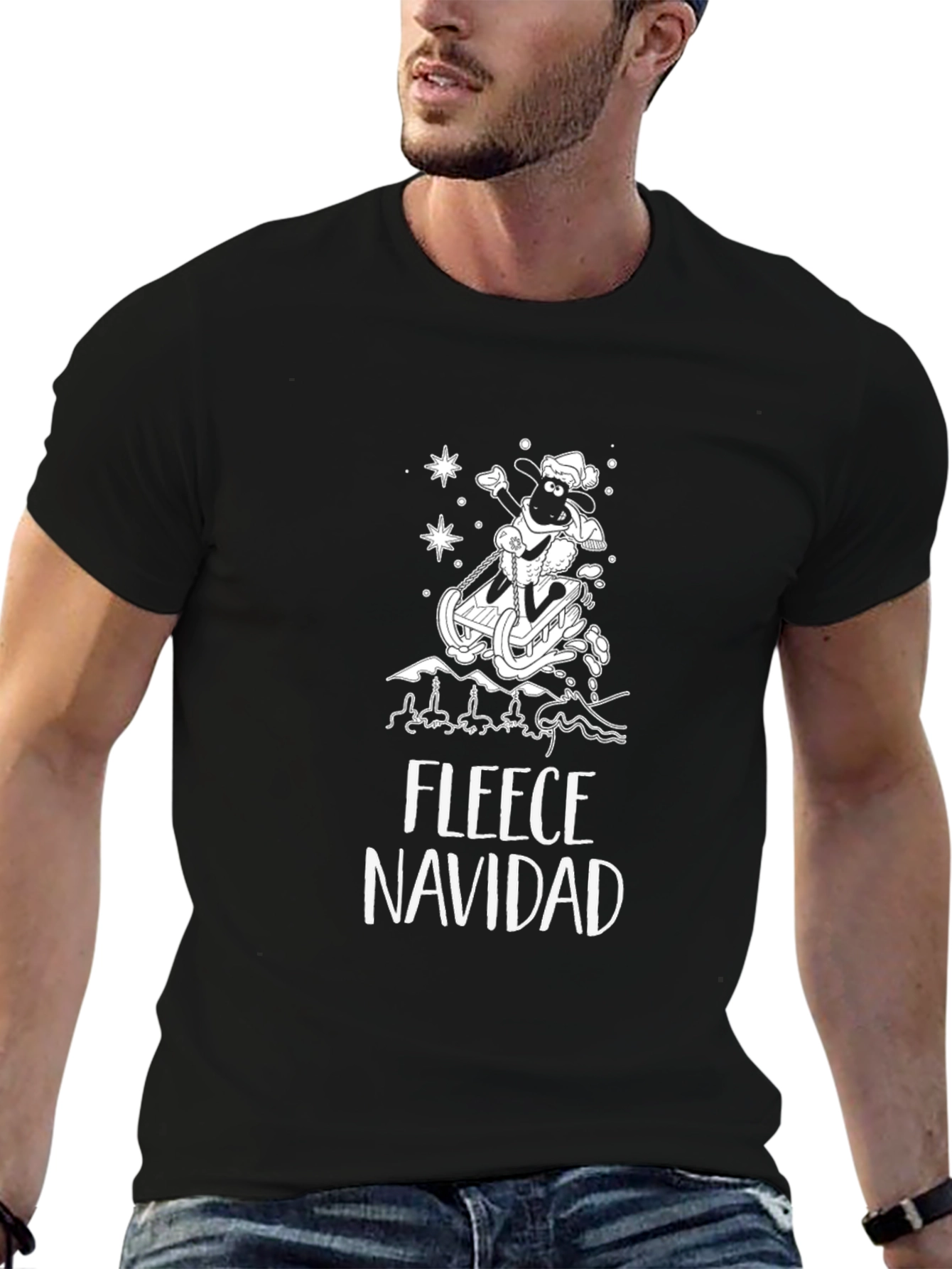 Fleece Navidad Sheep T-Shirt