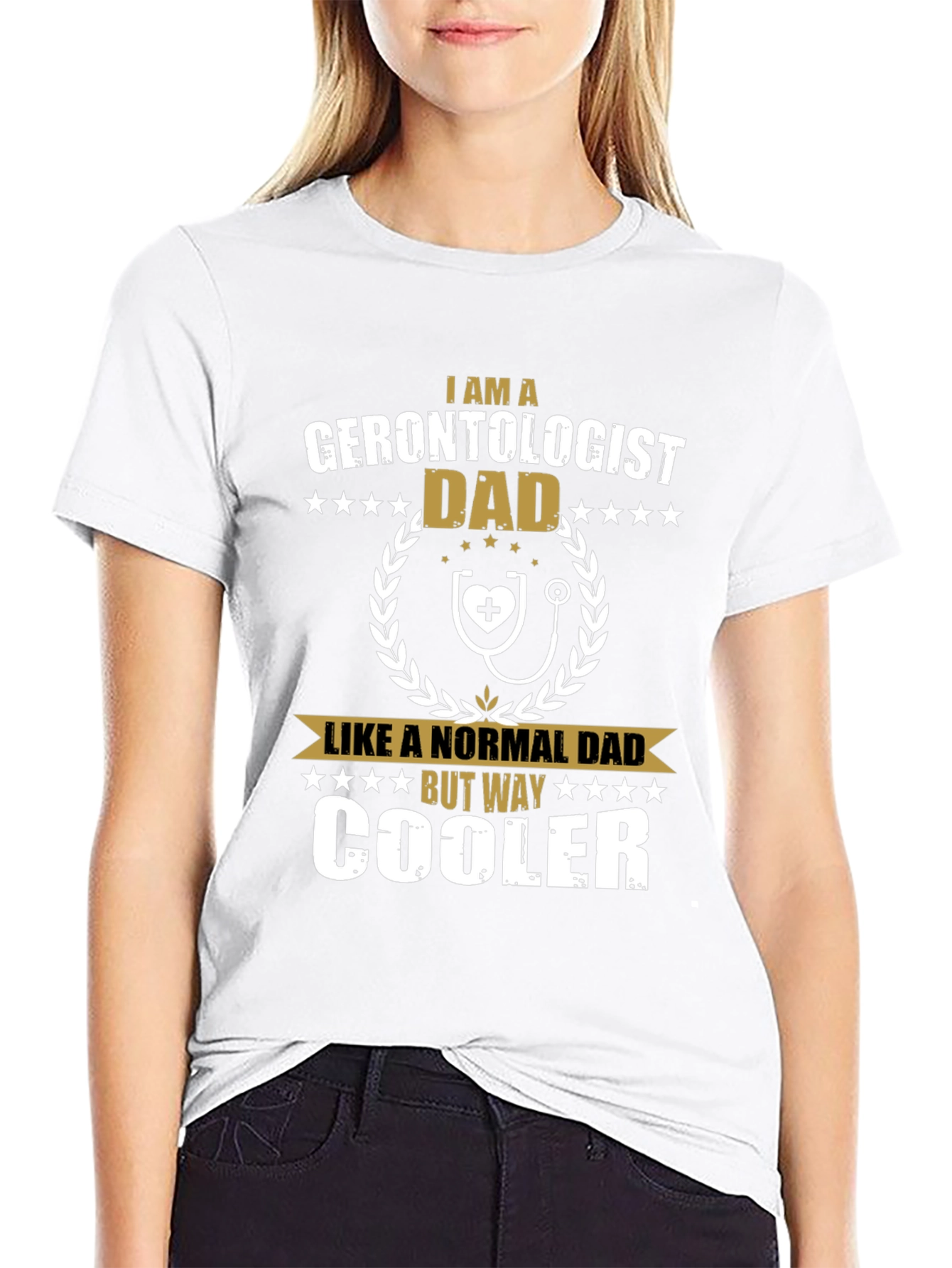 Gerontologist Dad Funny Graphic T-Shirt