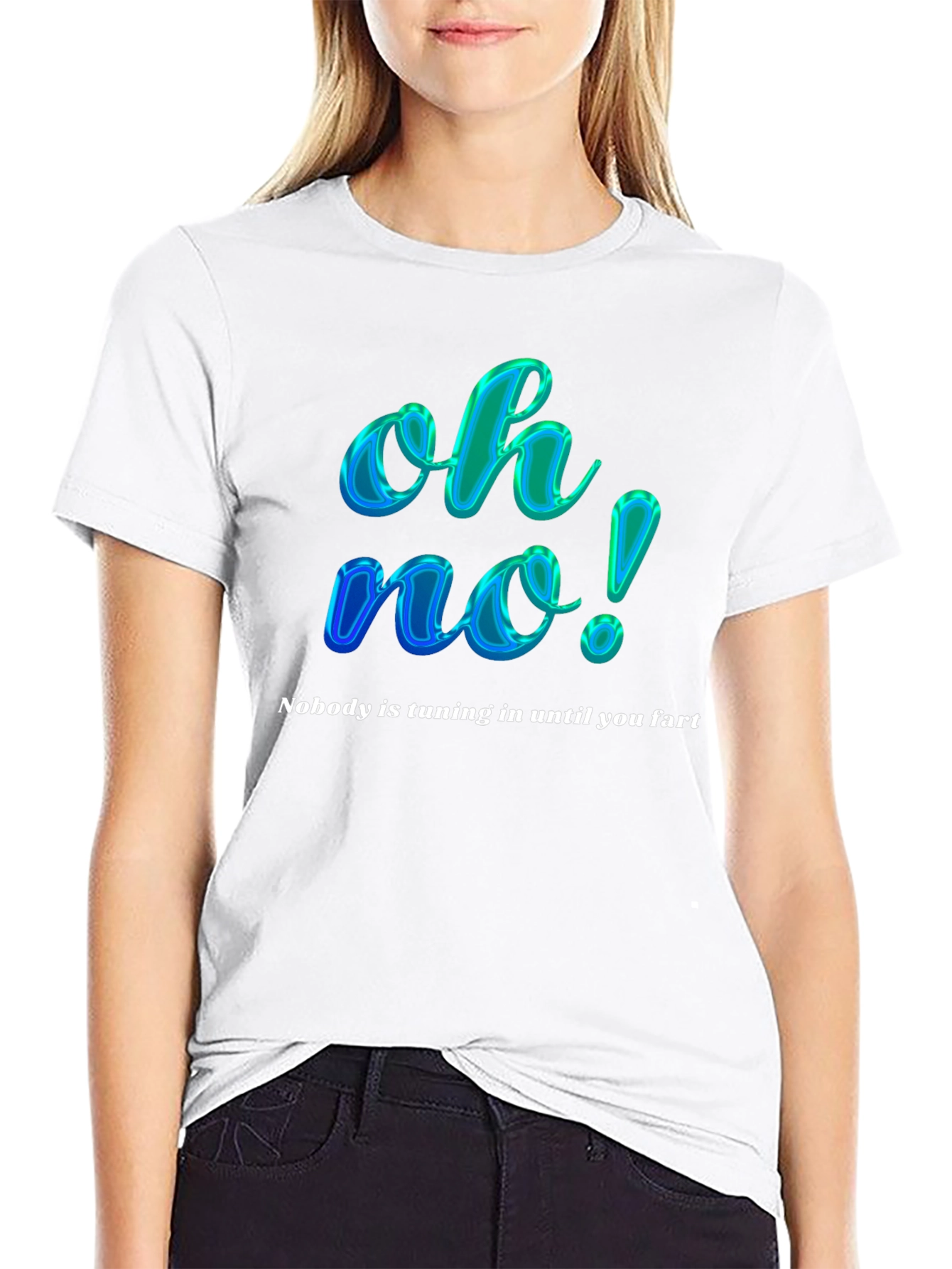 Funny Oh No! Slogan Graphic Tee