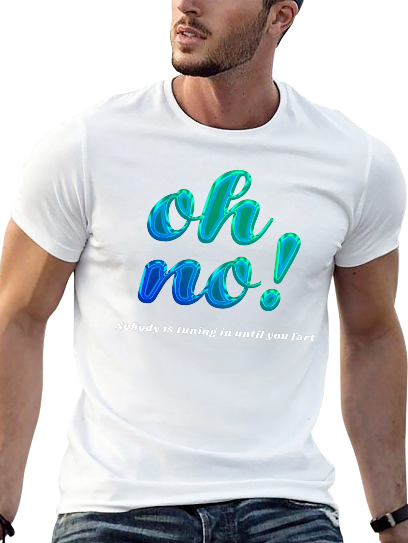 Funny Oh No! Slogan Graphic Tee