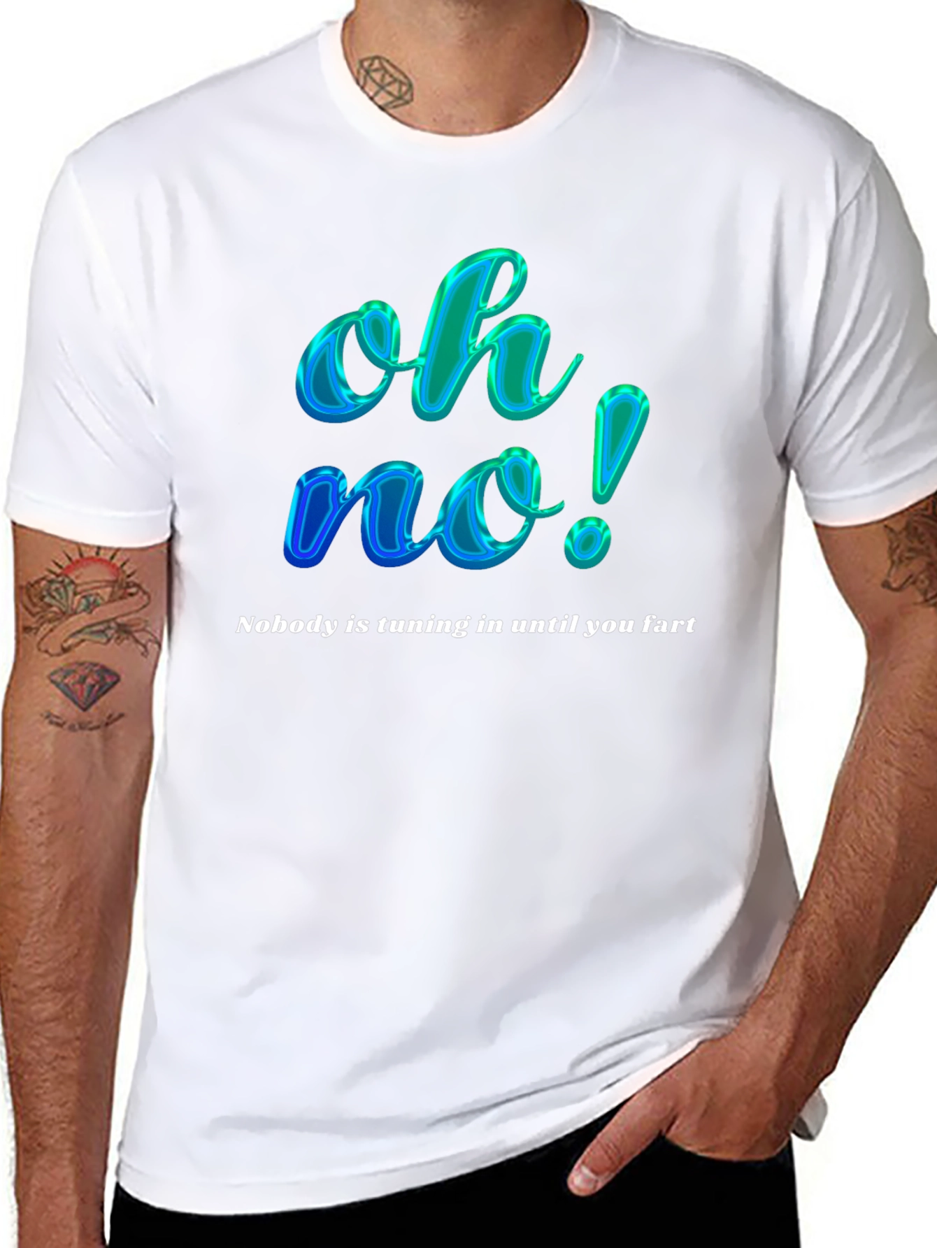 Funny Oh No! Slogan Graphic Tee