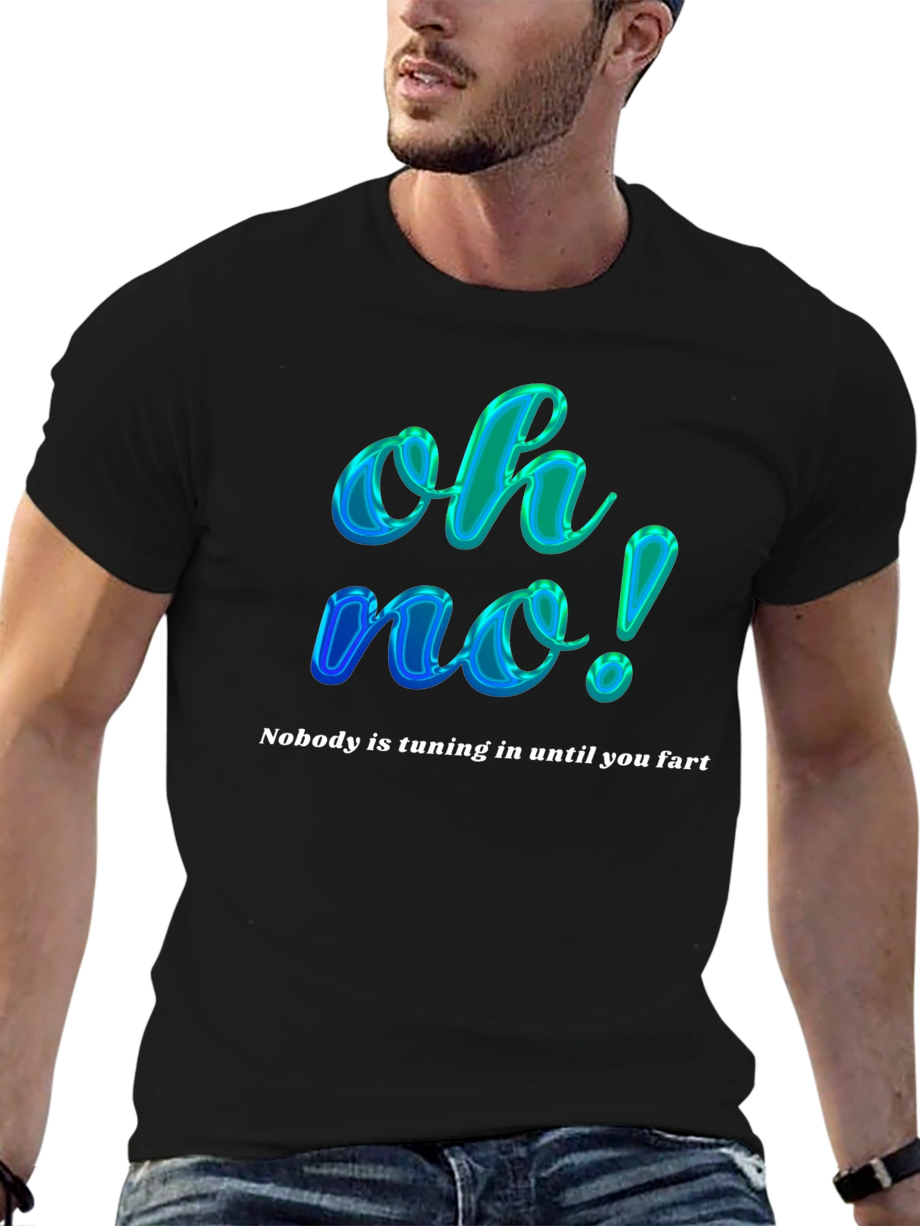 Funny Oh No! Slogan Graphic Tee