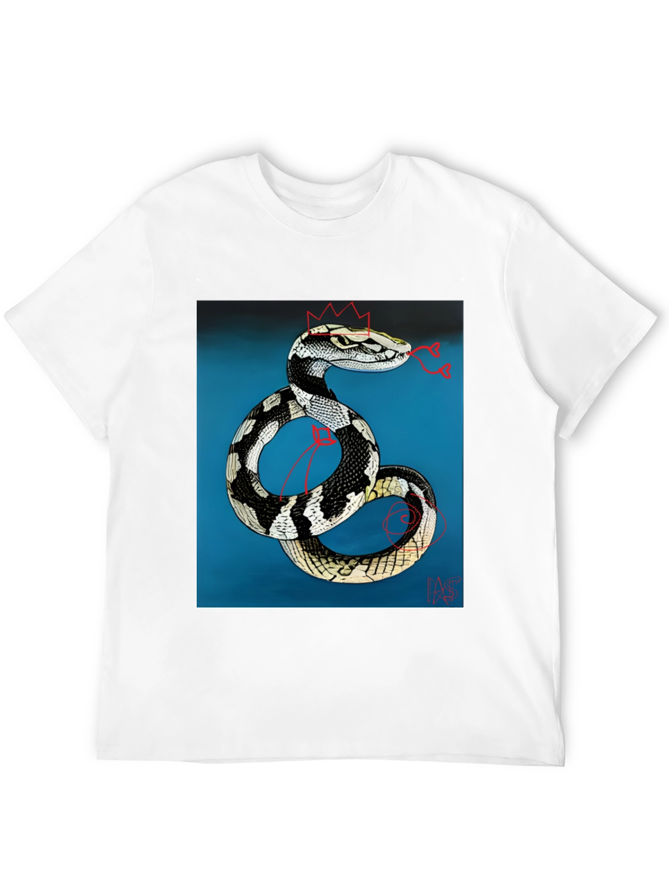 Snake King T-Shirt - Black Graphic Tee