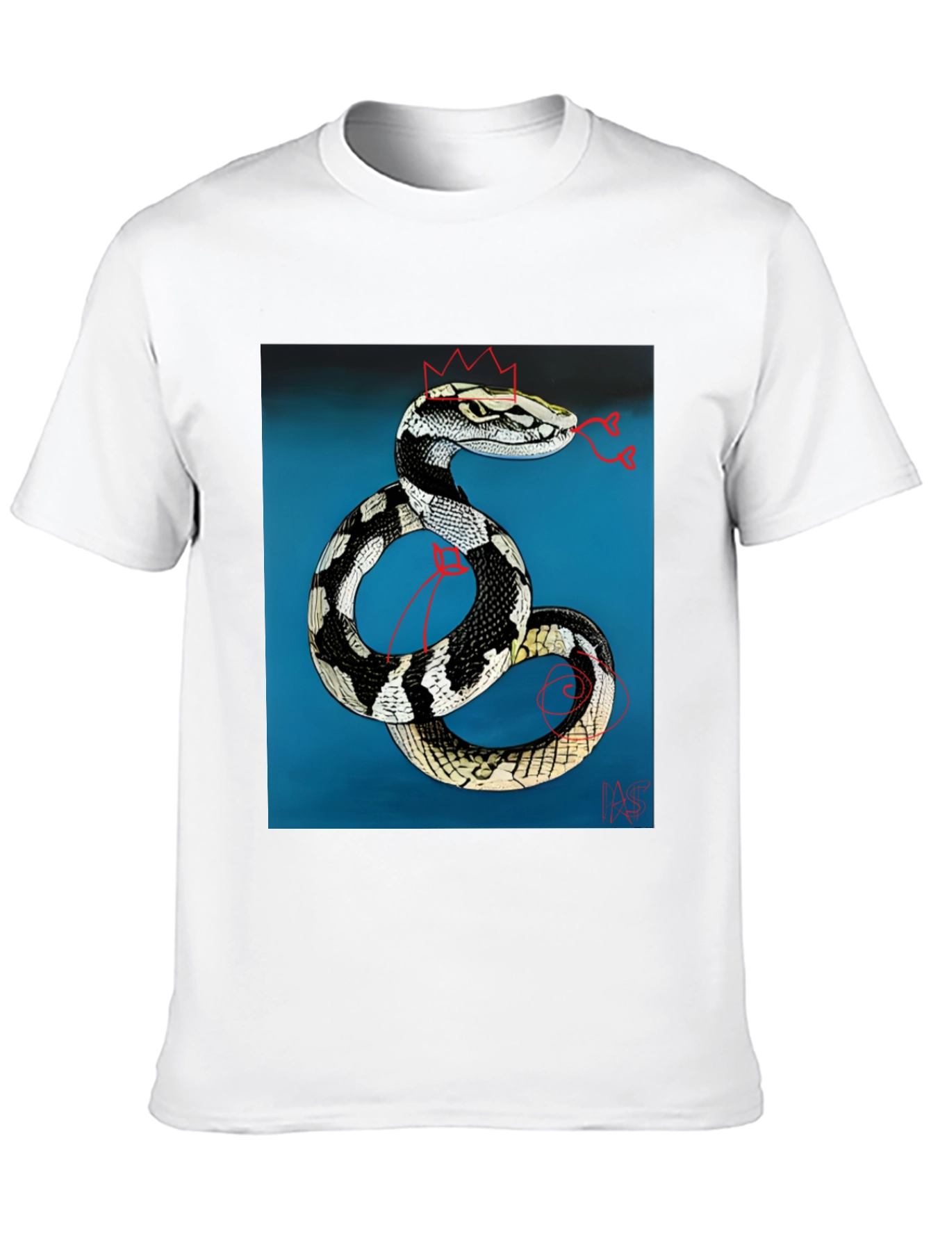 Snake King T-Shirt - Black Graphic Tee
