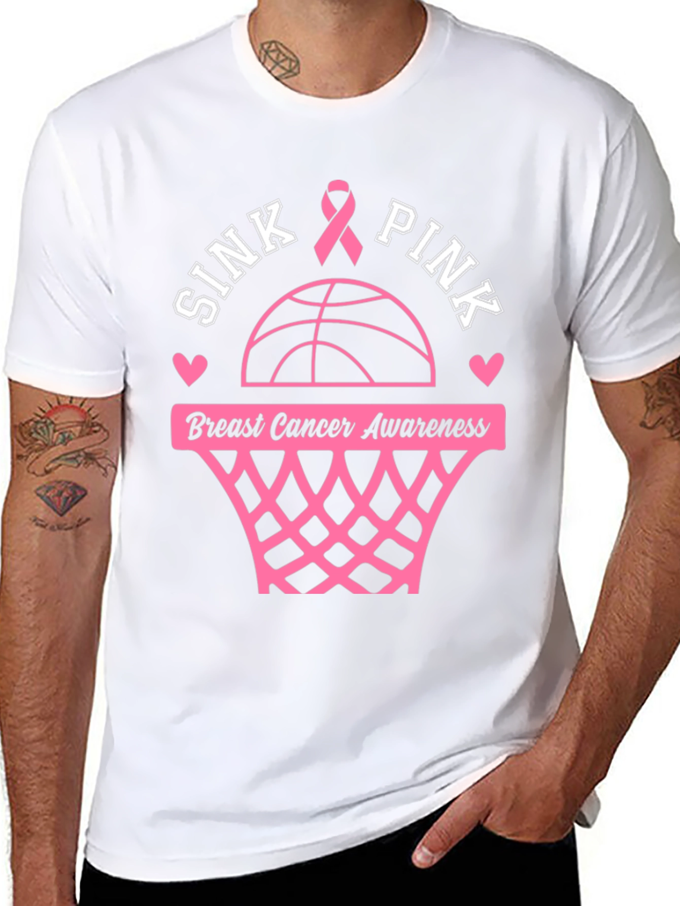 Sink Pink Breast Cancer Awareness T-Shirt