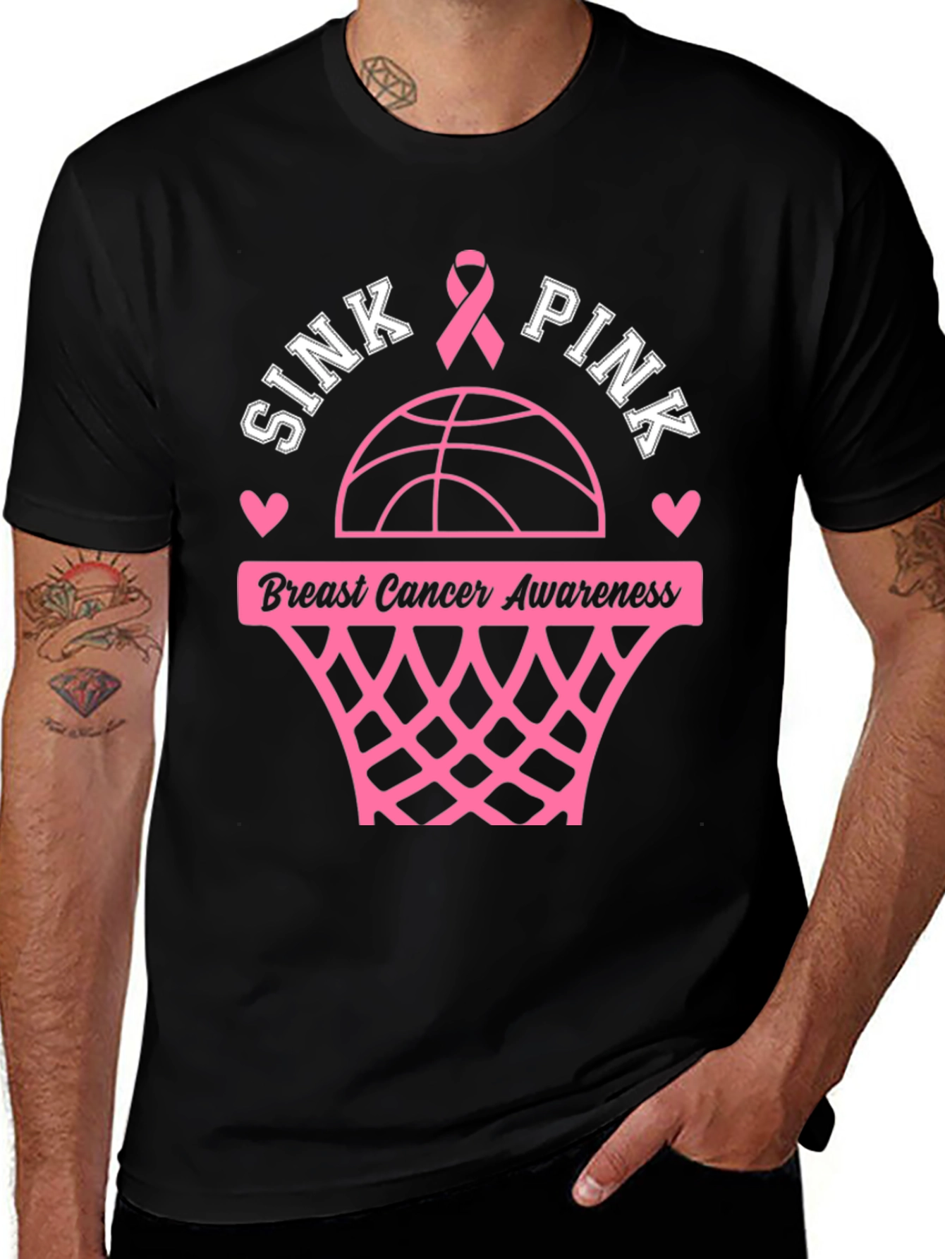 Sink Pink Breast Cancer Awareness T-Shirt