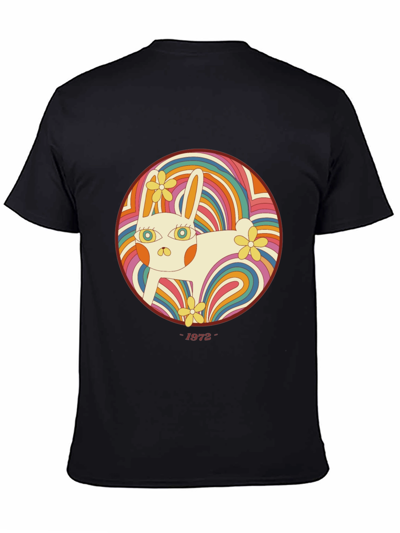 Retro Rabbit Graphic T-Shirt - 1972 Style