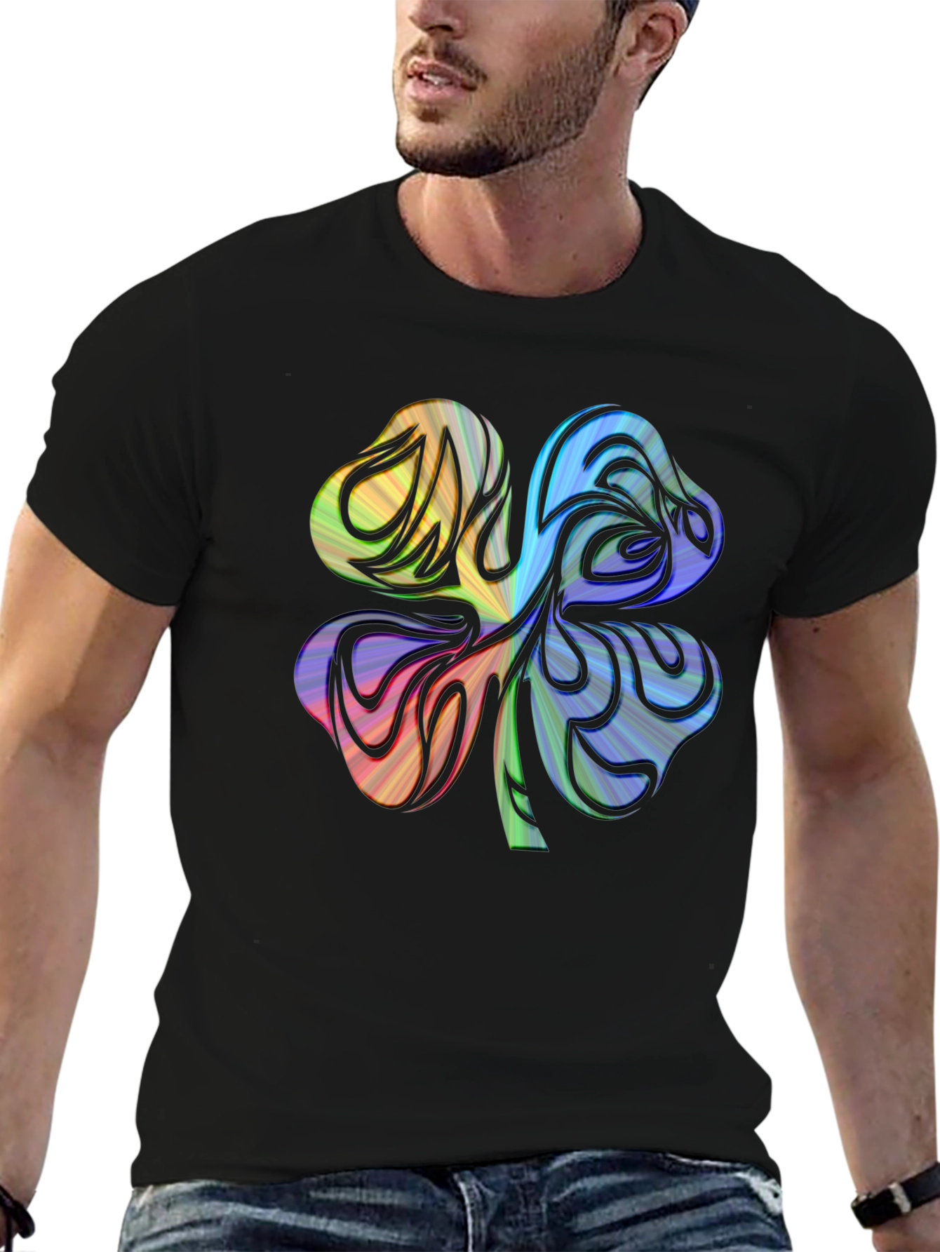Rainbow Shamrock Graphic Tee - Unisex