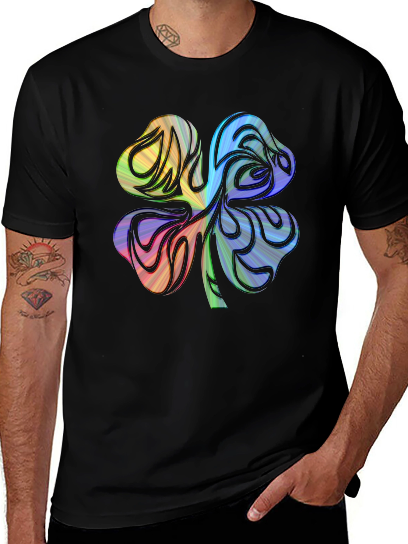 Rainbow Shamrock Graphic Tee - Unisex