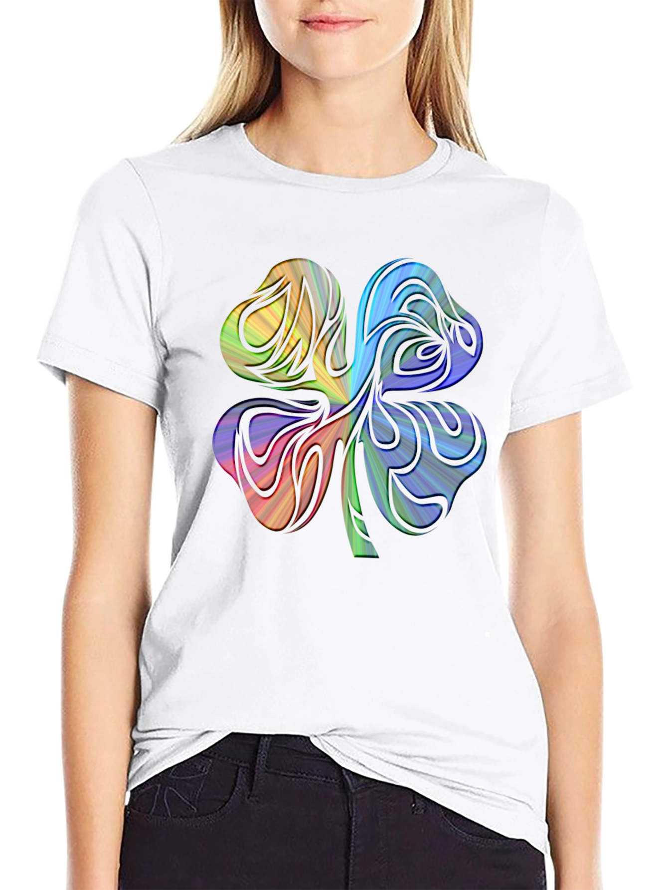 Rainbow Shamrock Graphic Tee - Unisex