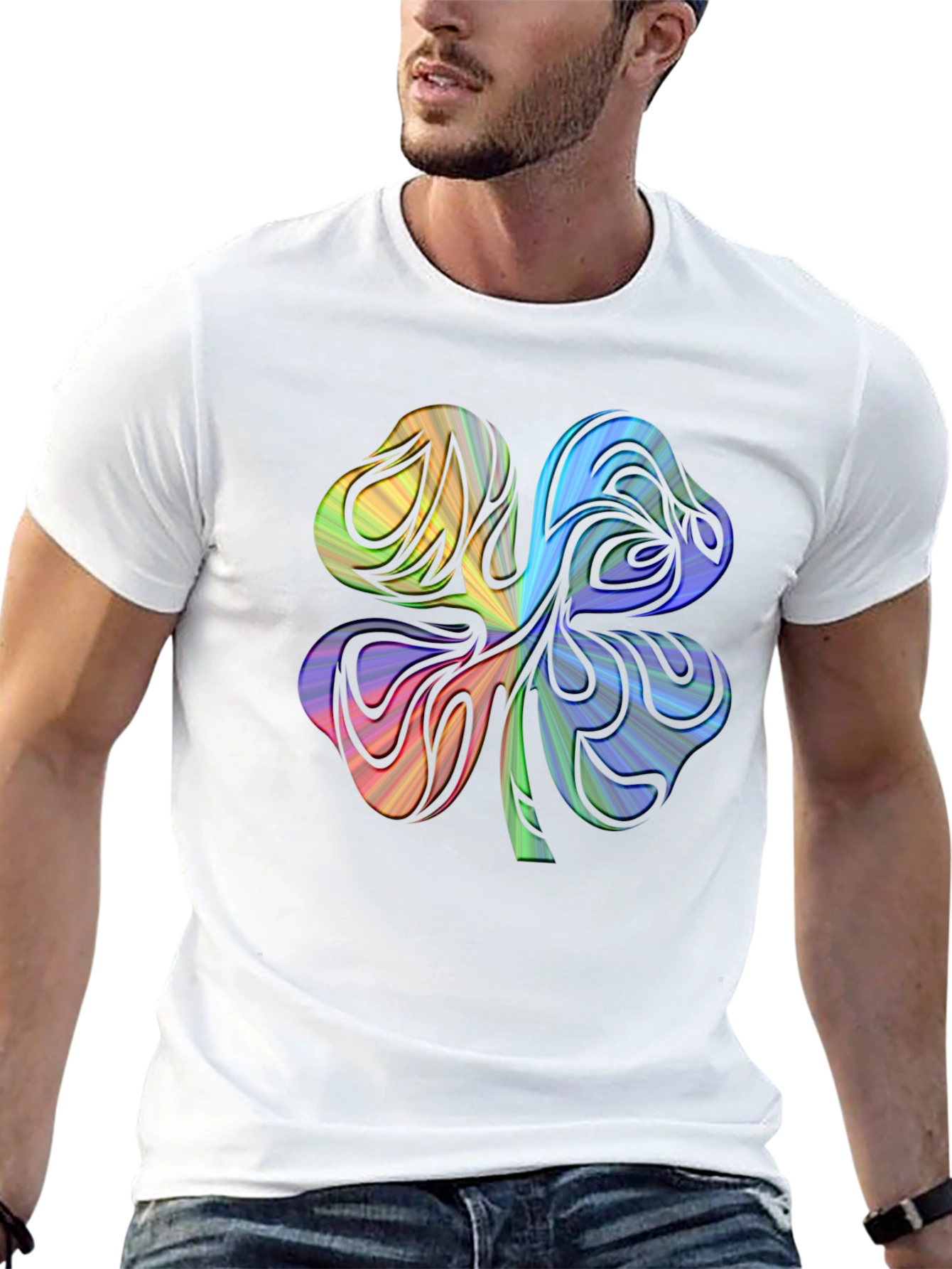 Rainbow Shamrock Graphic Tee - Unisex