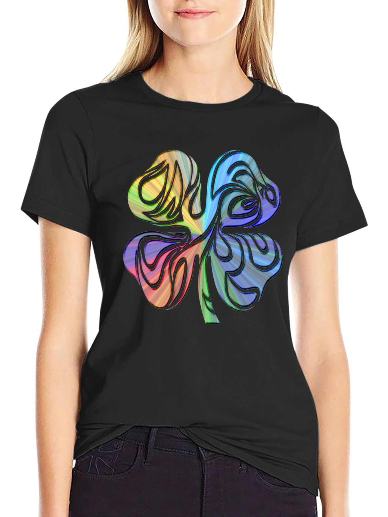 Rainbow Shamrock Graphic Tee - Unisex