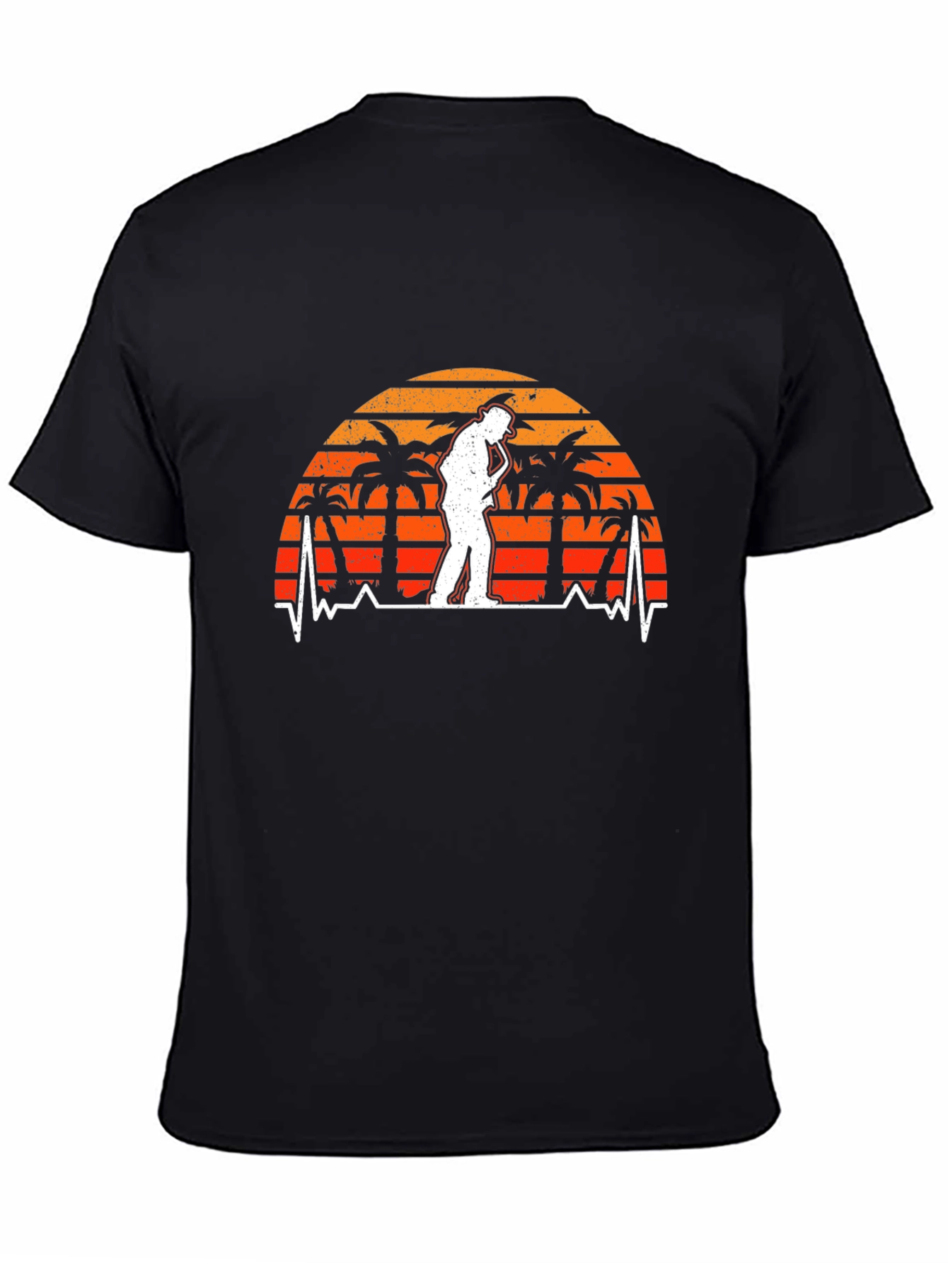 Saxophone Sunset Rhythm T-Shirt - Cool Musician Tee
