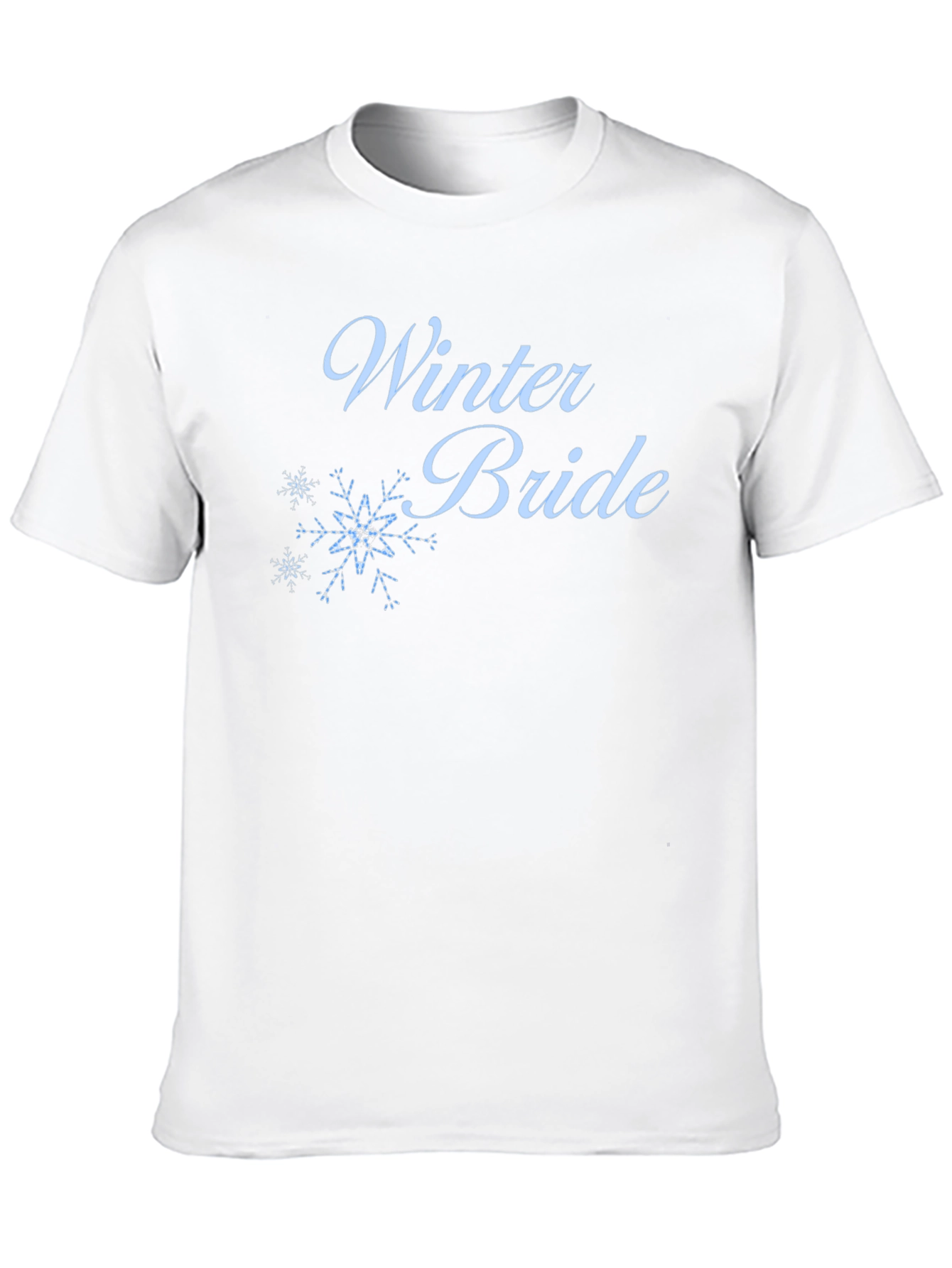 Winter Bride Tee - Black Cotton Wedding T-Shirt
