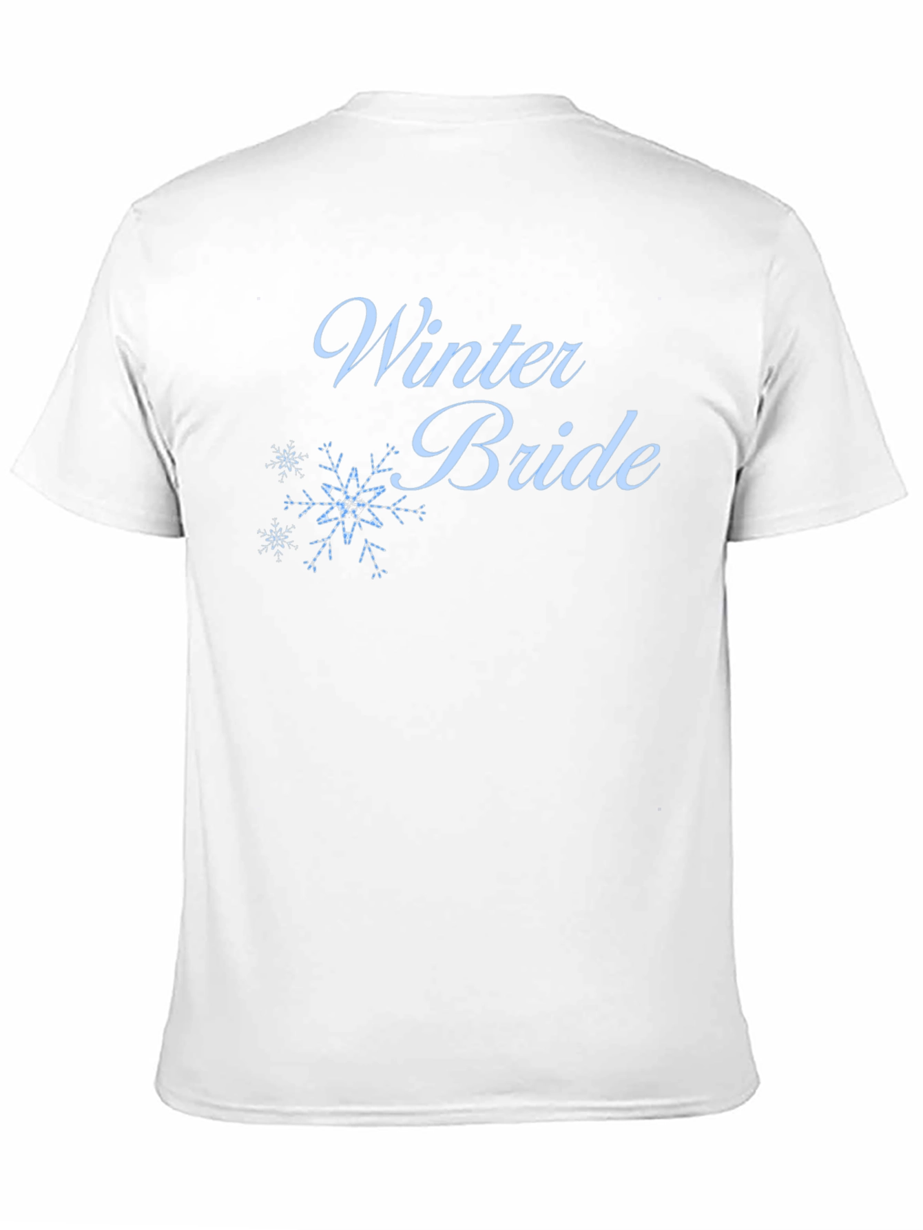 Winter Bride Tee - Black Cotton Wedding T-Shirt