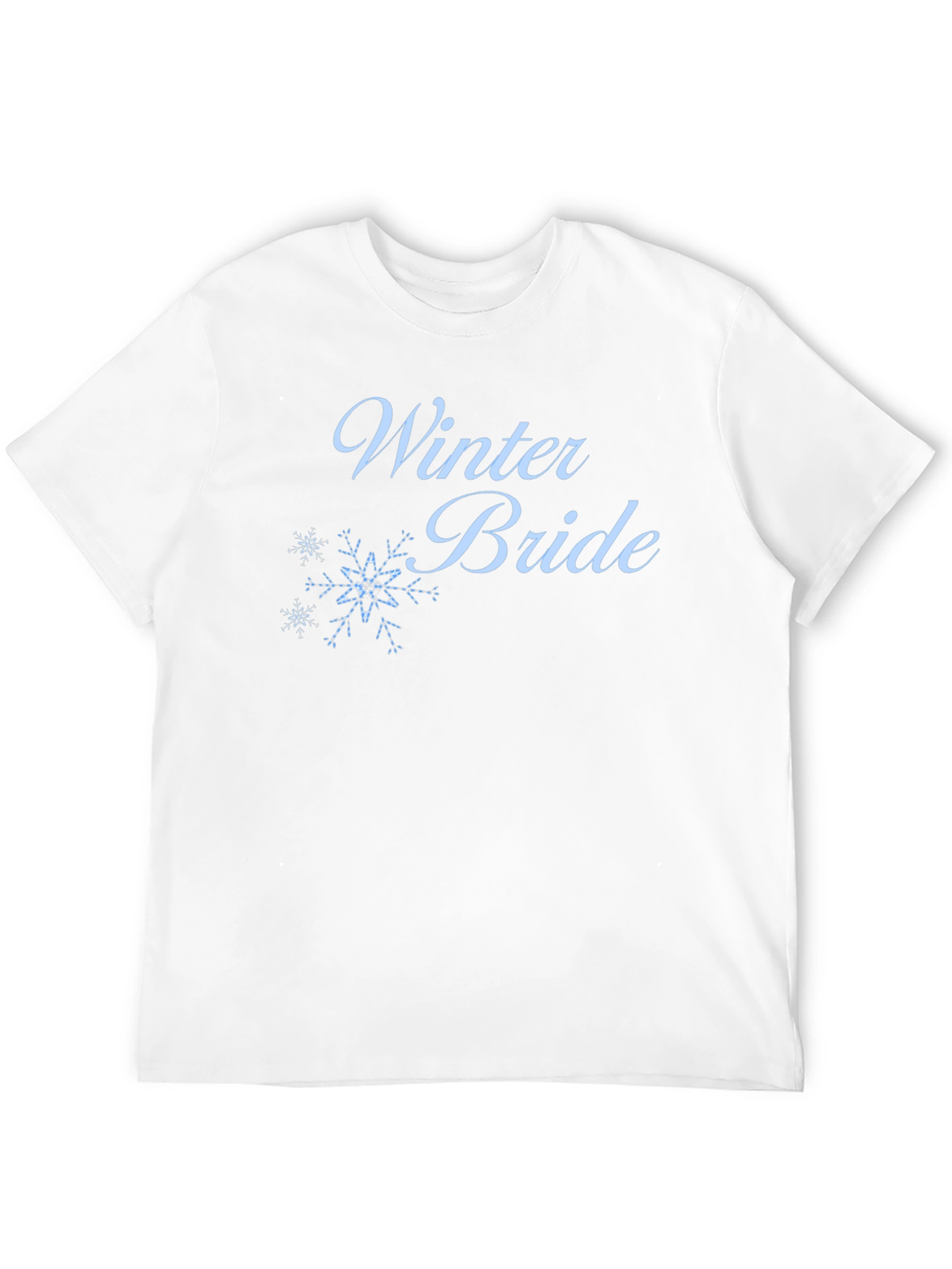 Winter Bride Tee - Black Cotton Wedding T-Shirt