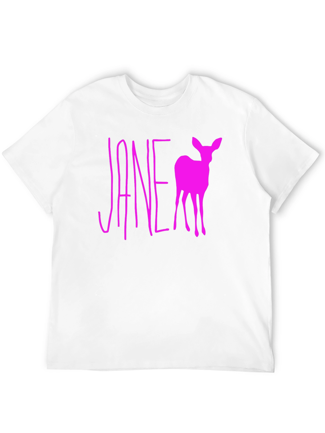Jane Deer Graphic Tee - Stylish Black T-Shirt