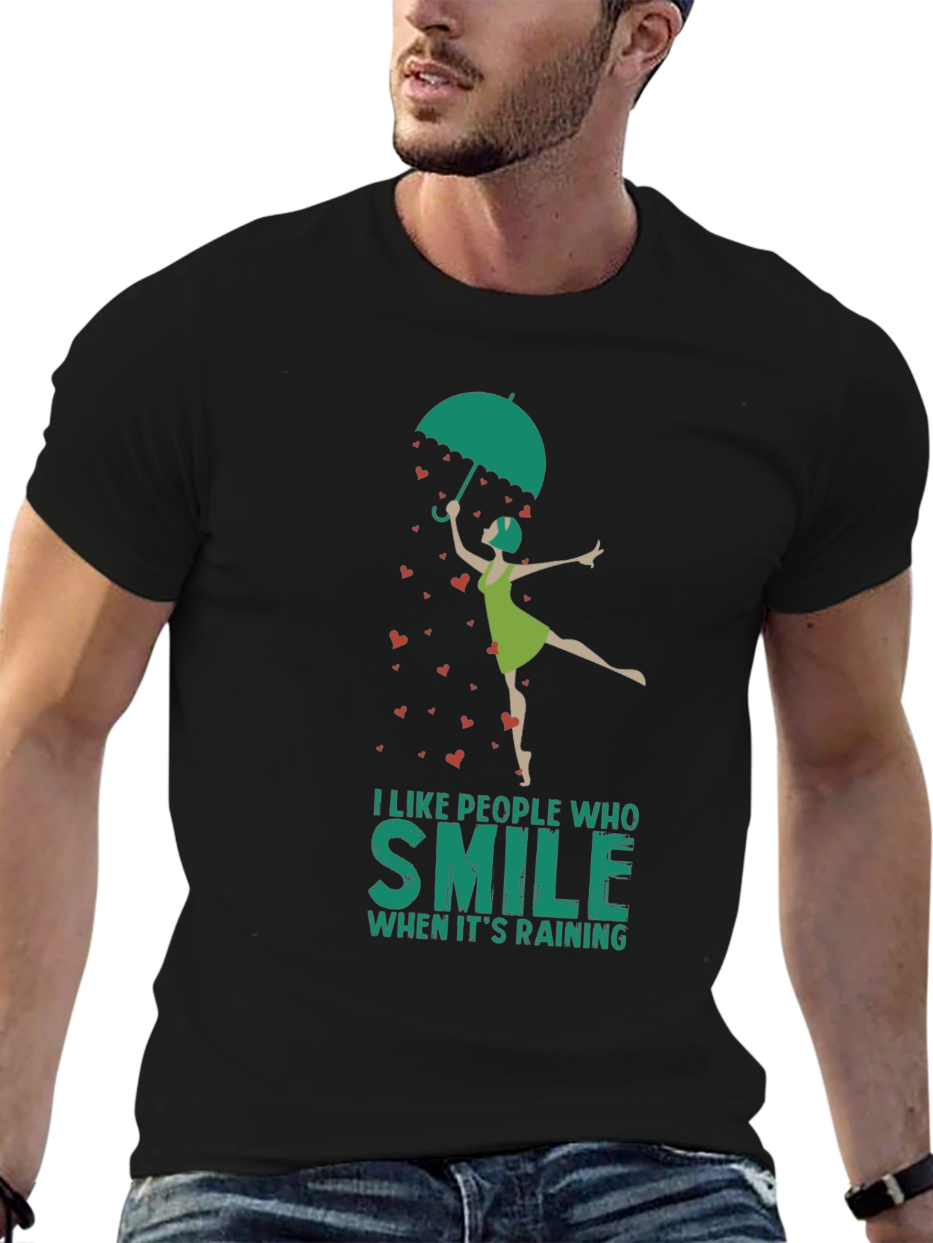 Smile in the Rain Graphic T-Shirt