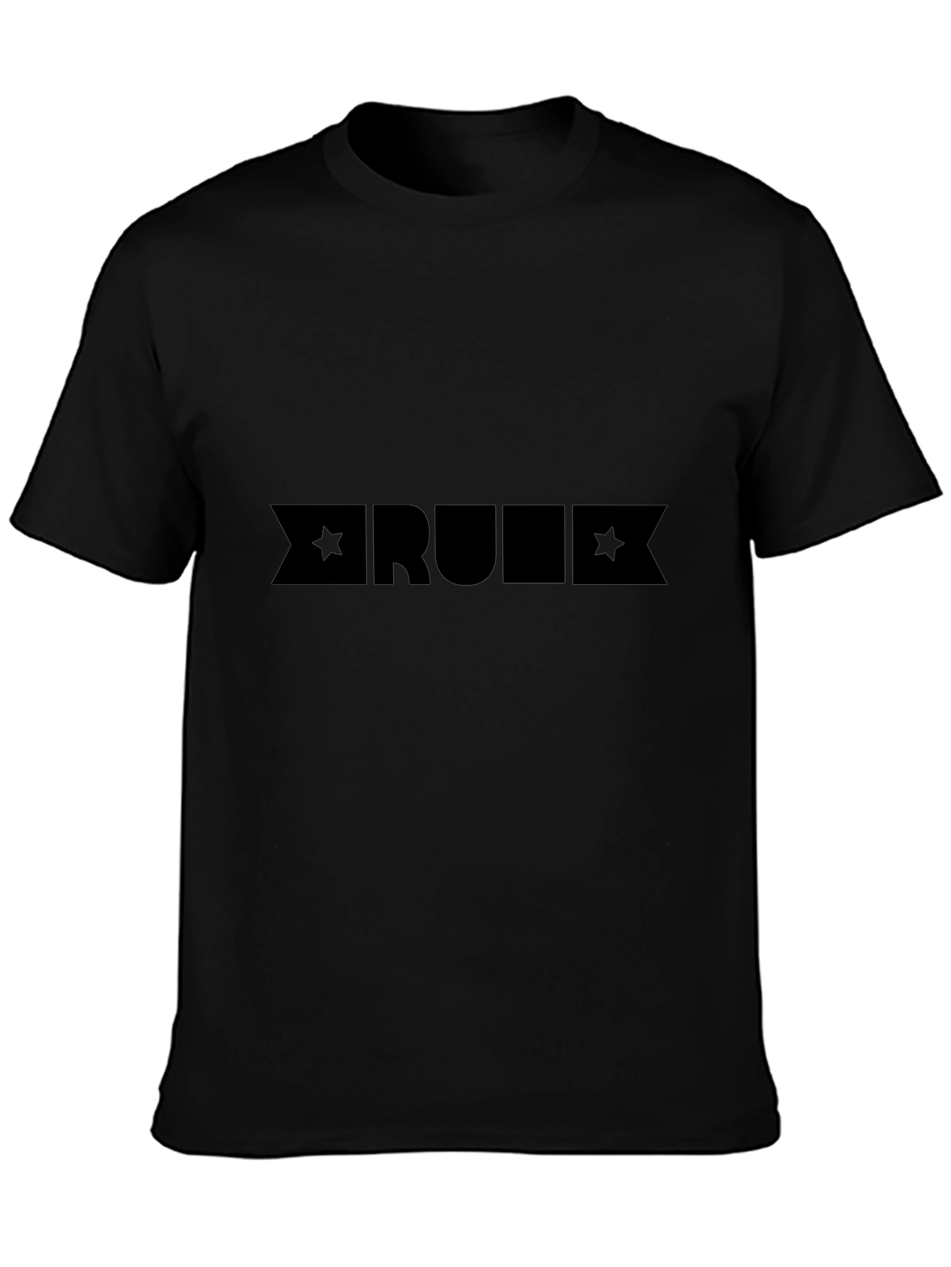 Mens Black RULE Graphic Tee