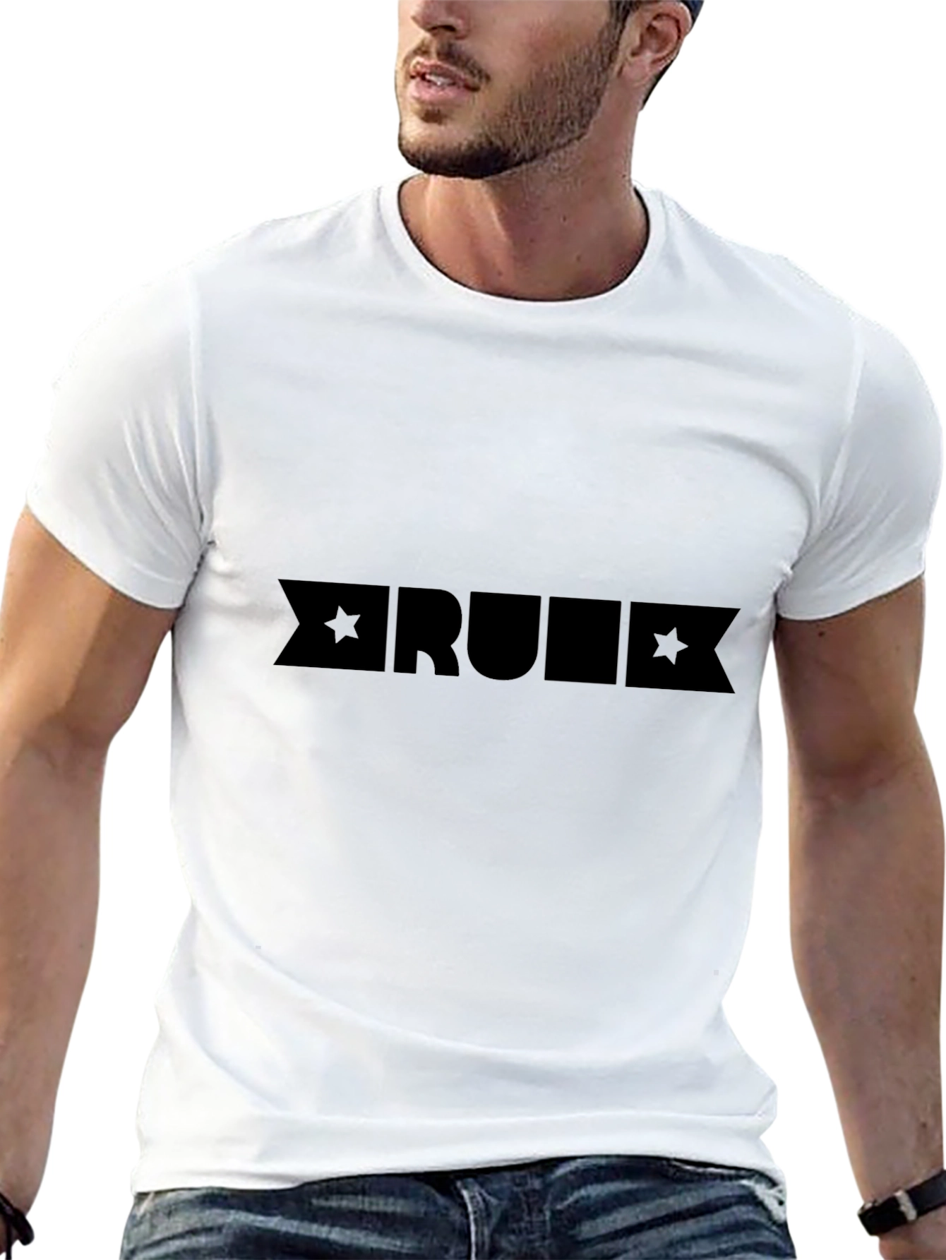 Mens Black RULE Graphic Tee
