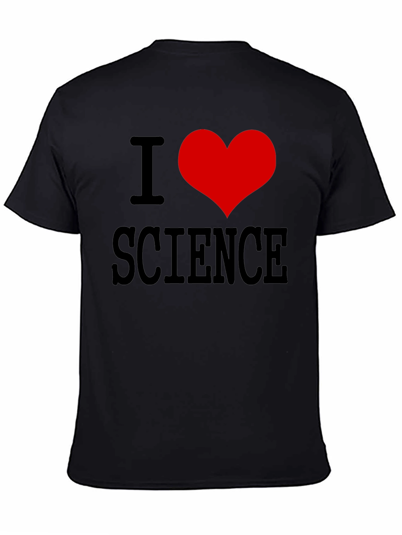 I Heart Science Black T-Shirt