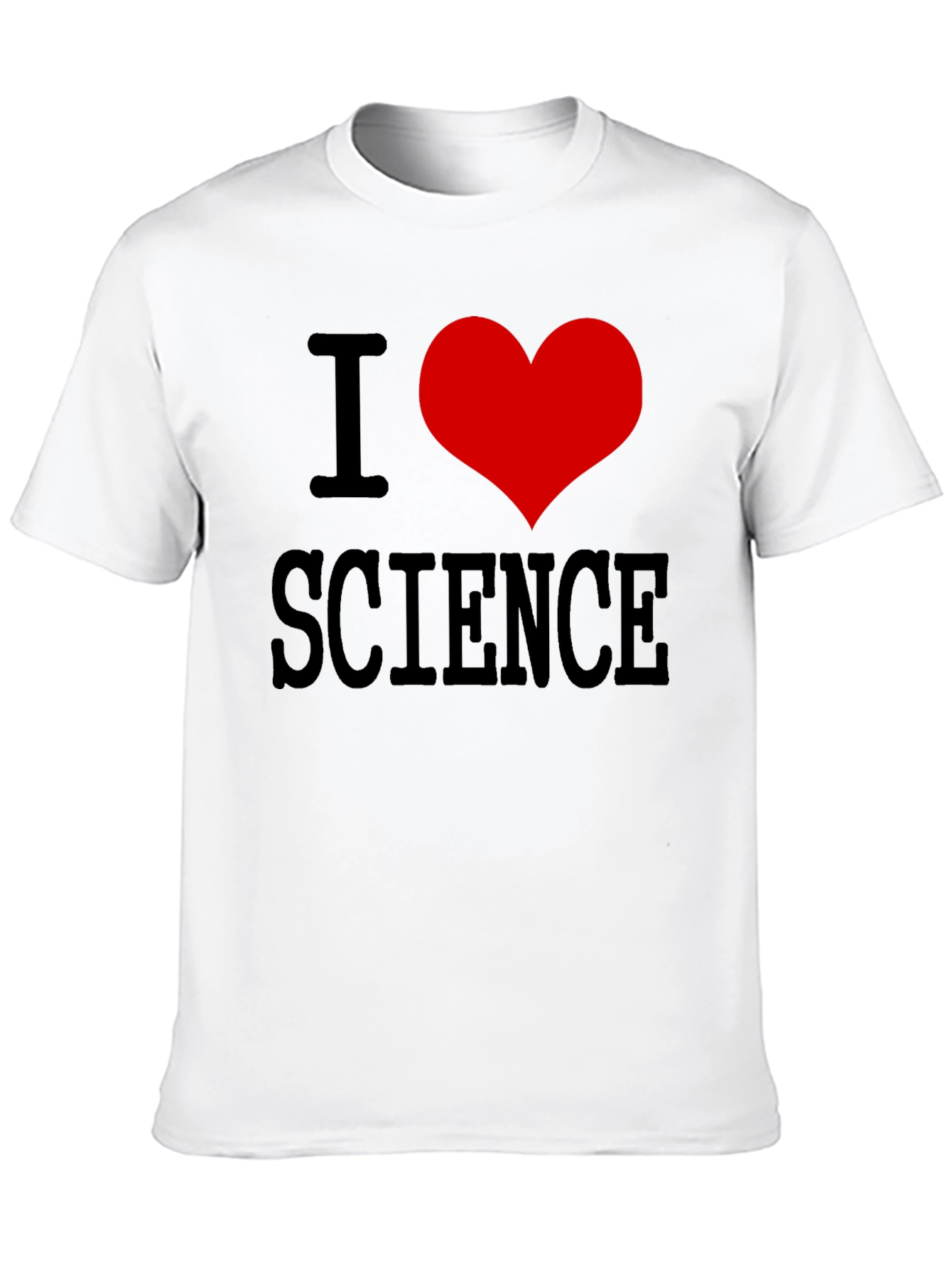 I Heart Science Black T-Shirt