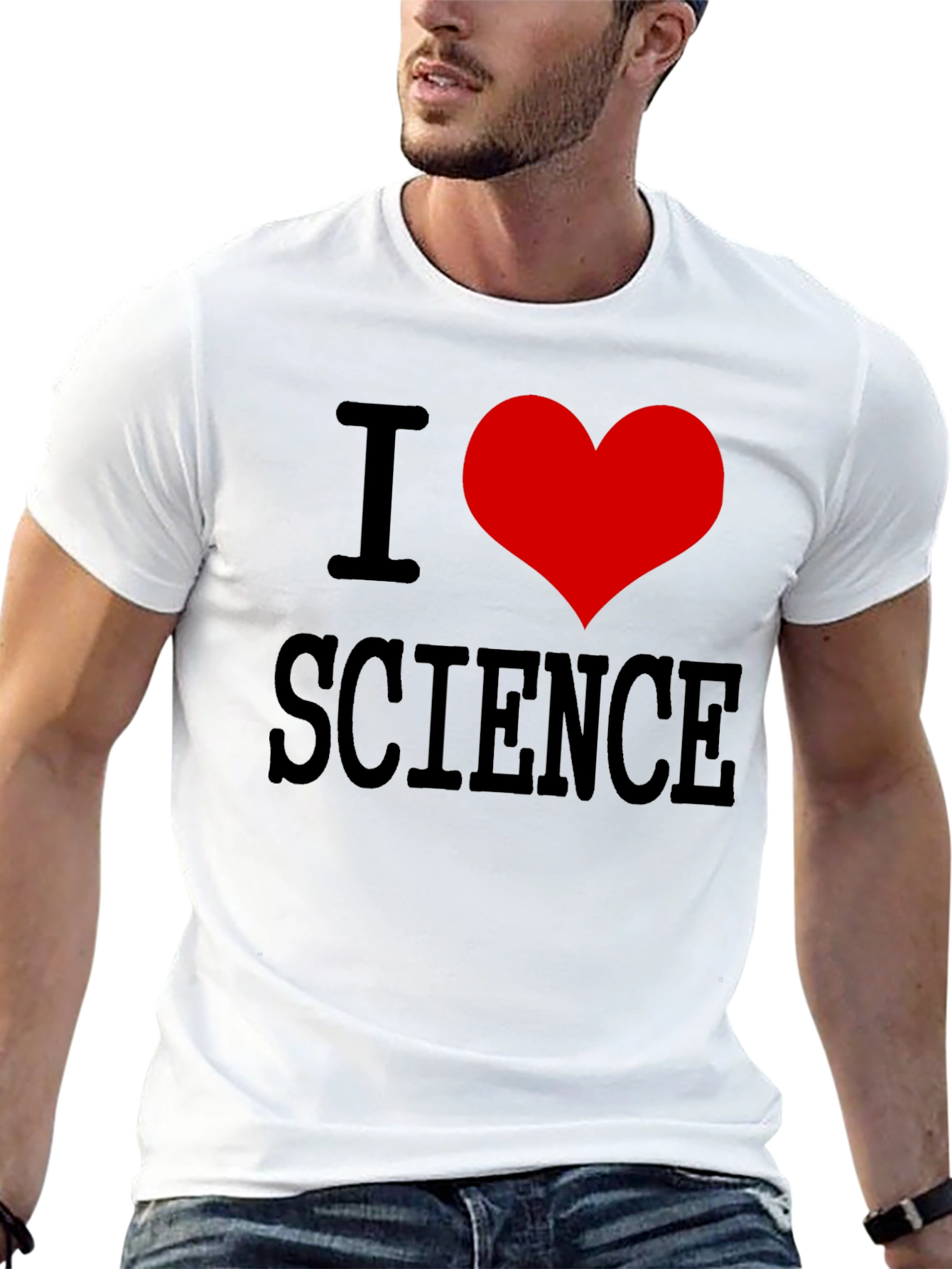 I Heart Science Black T-Shirt