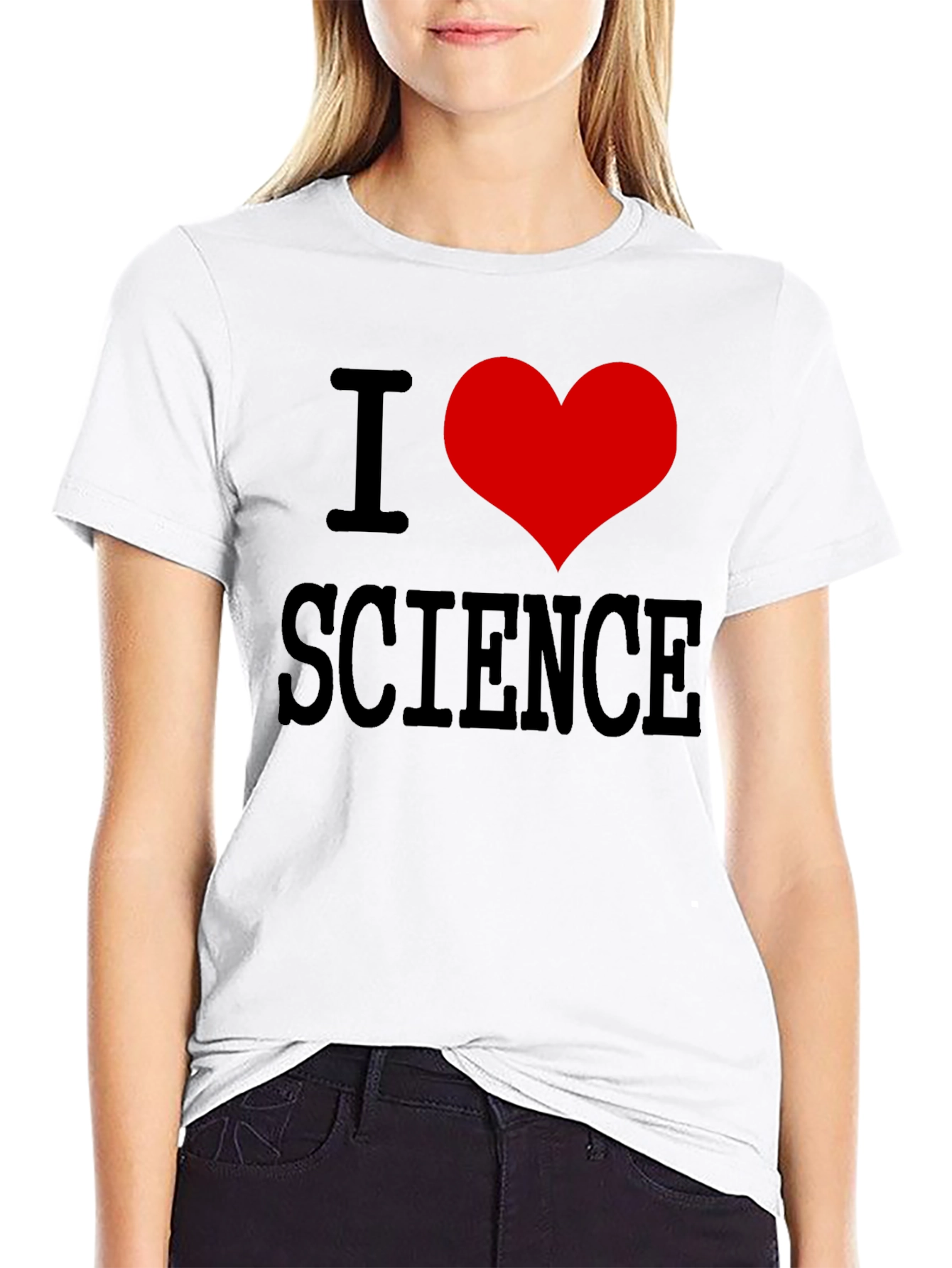 I Heart Science Black T-Shirt