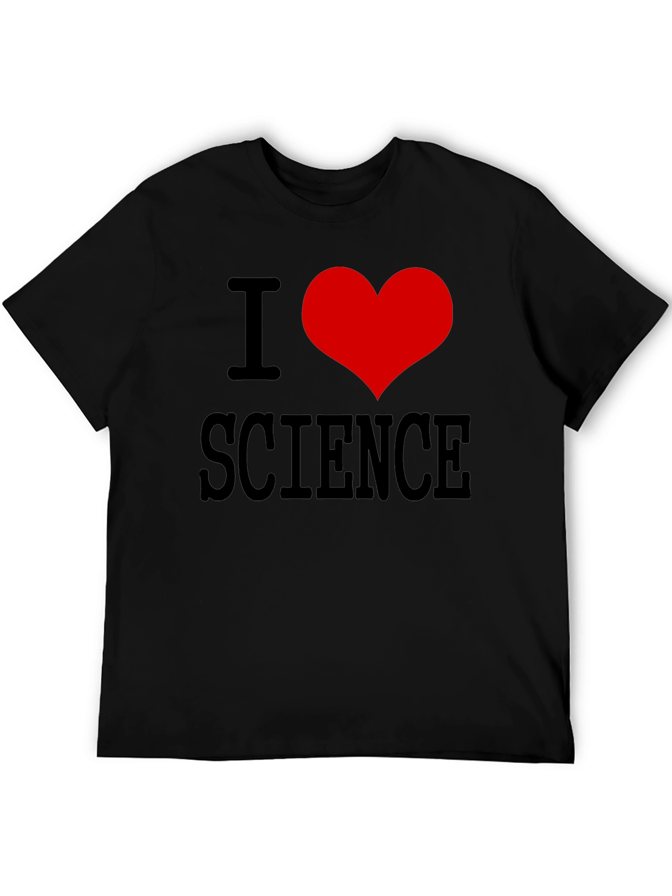 I Heart Science Black T-Shirt