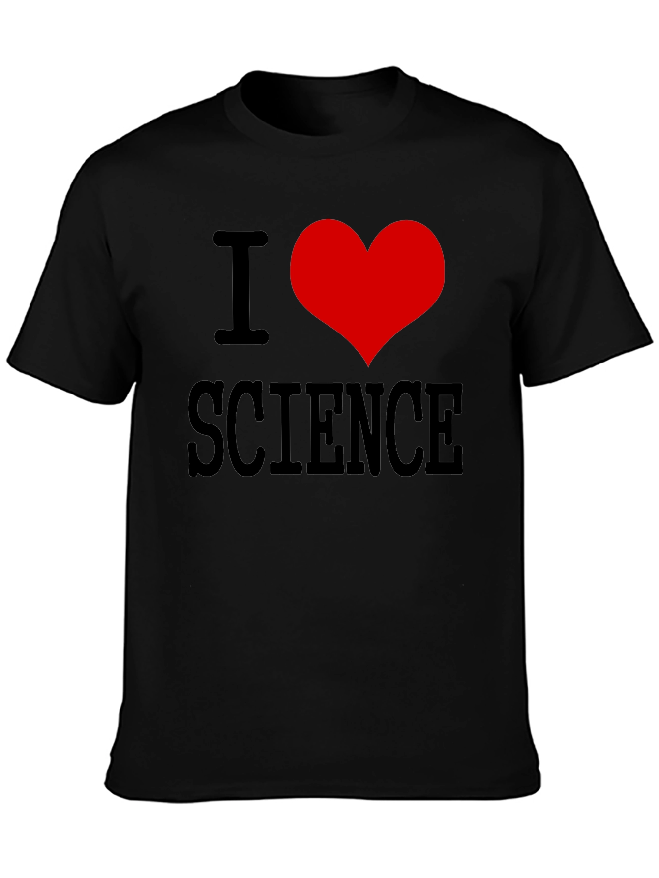 I Heart Science Black T-Shirt
