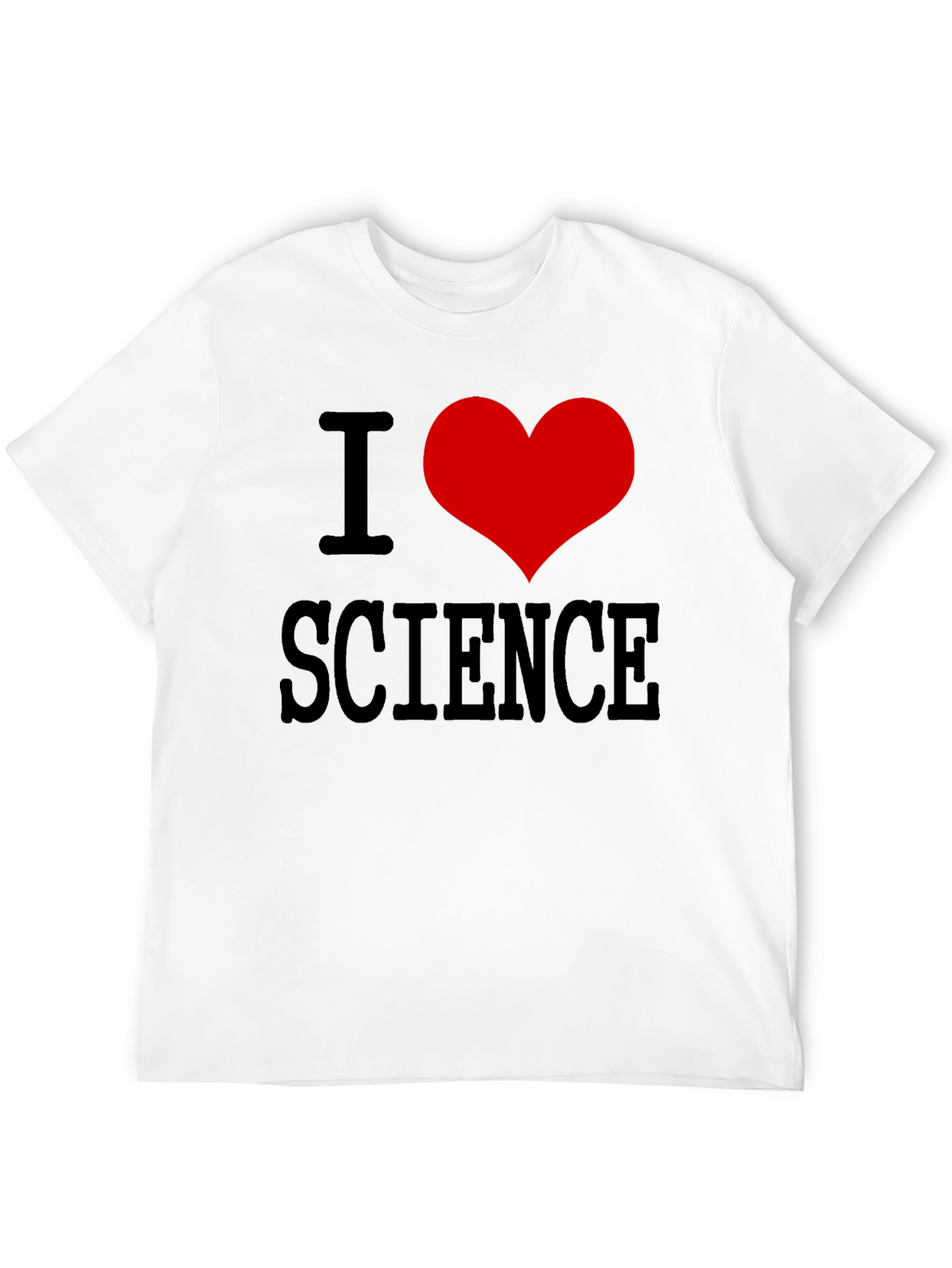 I Heart Science Black T-Shirt
