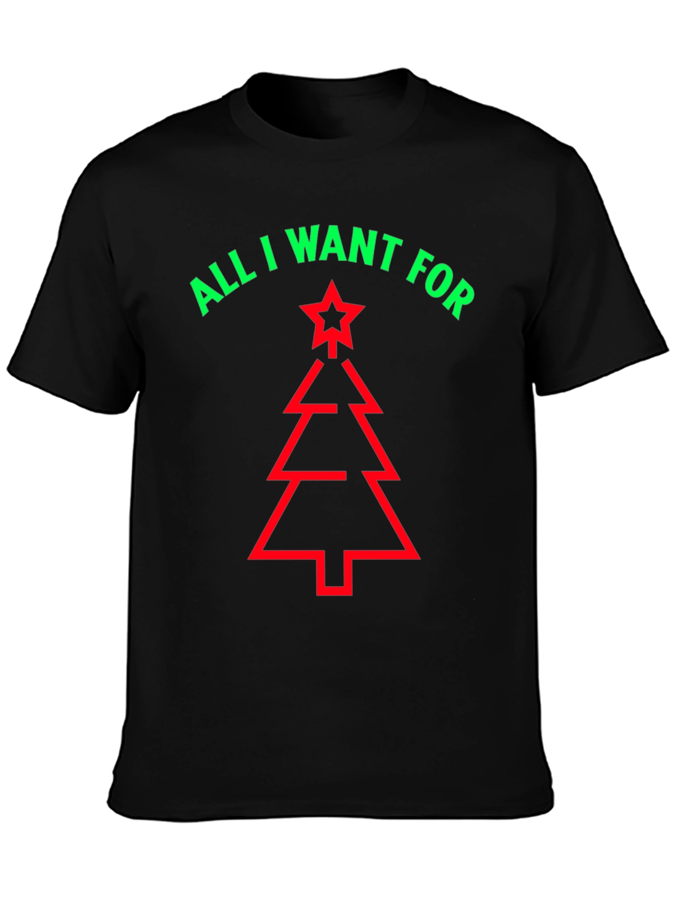 Festive Christmas Tree Graphic Tee - Holiday Fun!