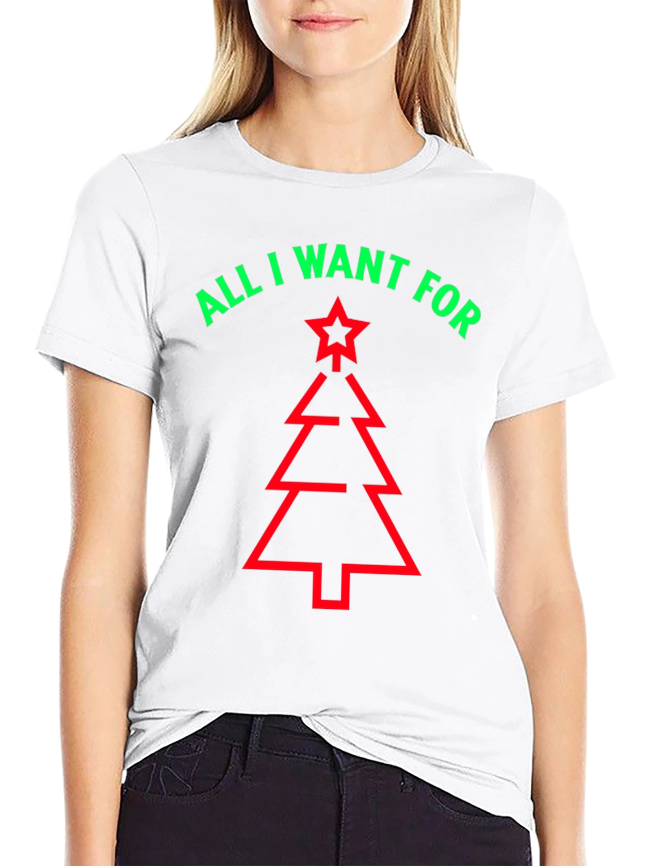 Festive Christmas Tree Graphic Tee - Holiday Fun!