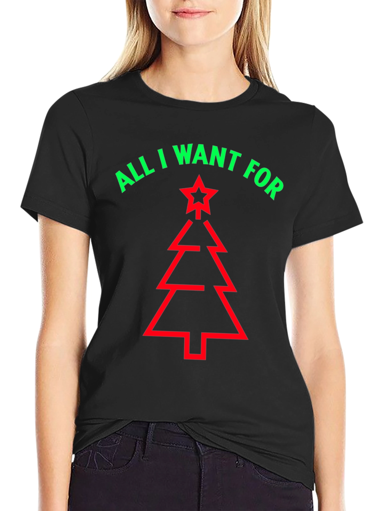 Festive Christmas Tree Graphic Tee - Holiday Fun!