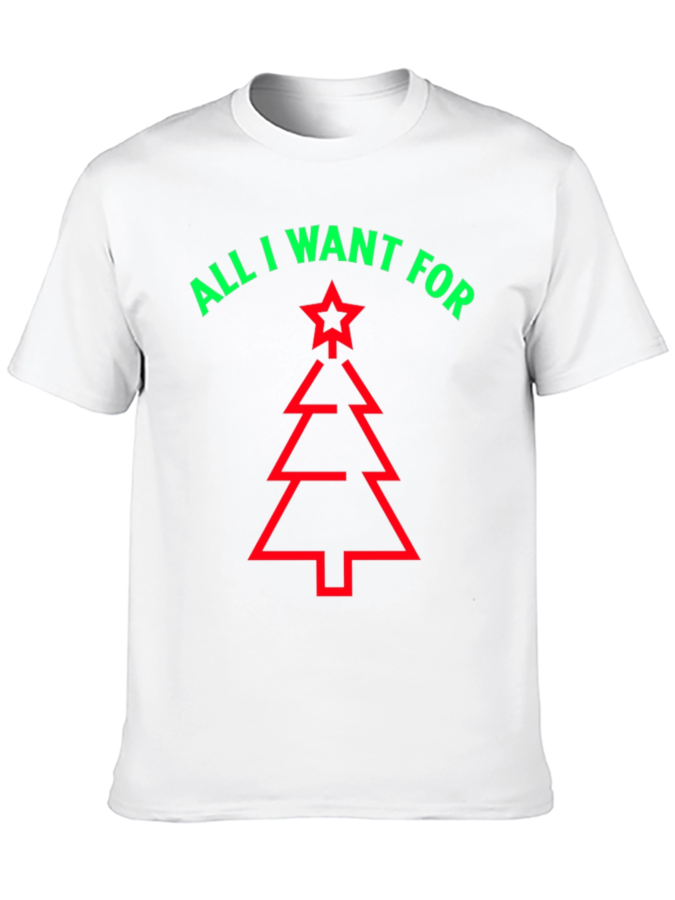 Festive Christmas Tree Graphic Tee - Holiday Fun!