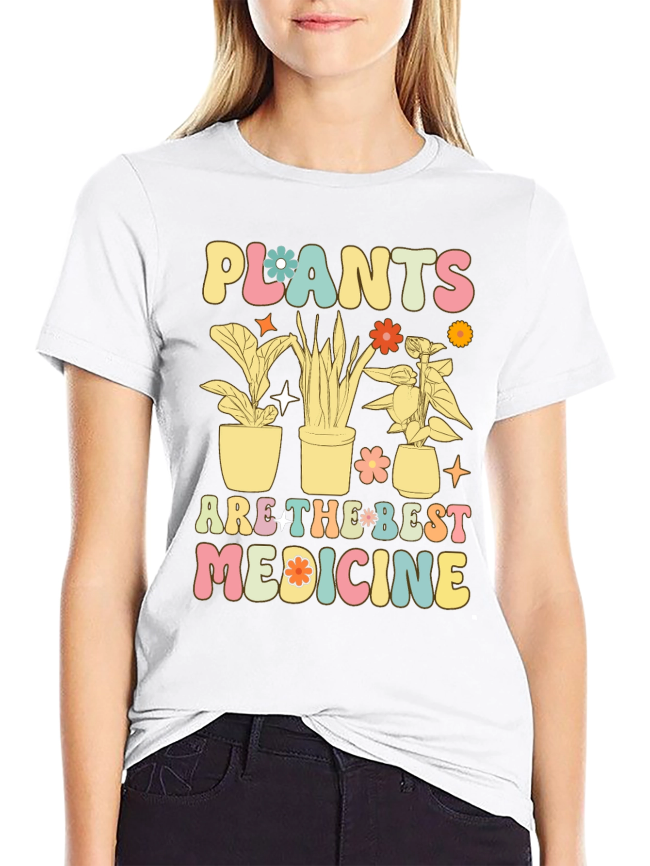 Plants are the Best Medicine Graphic T-Shirt