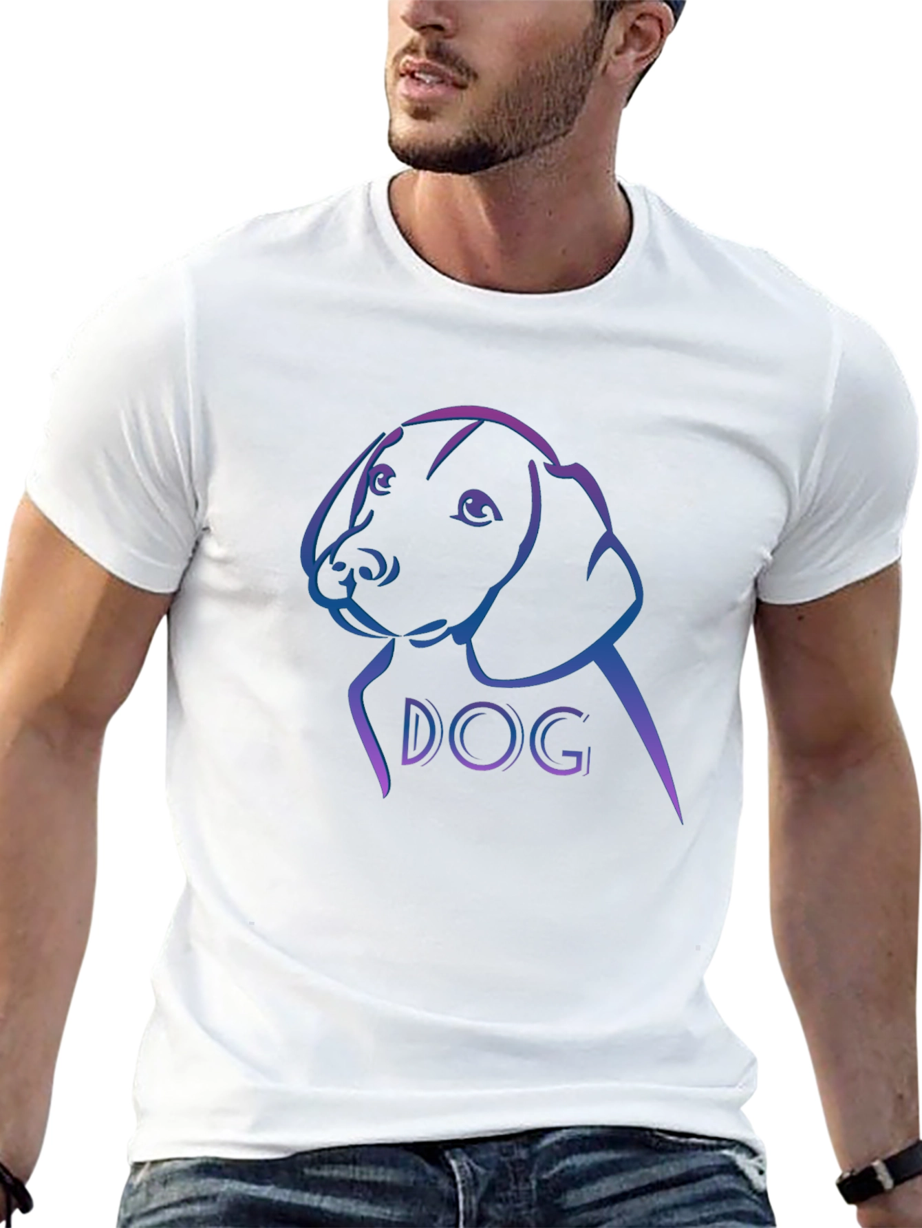 Dog Graphic Tee - Stylish & Comfortable
