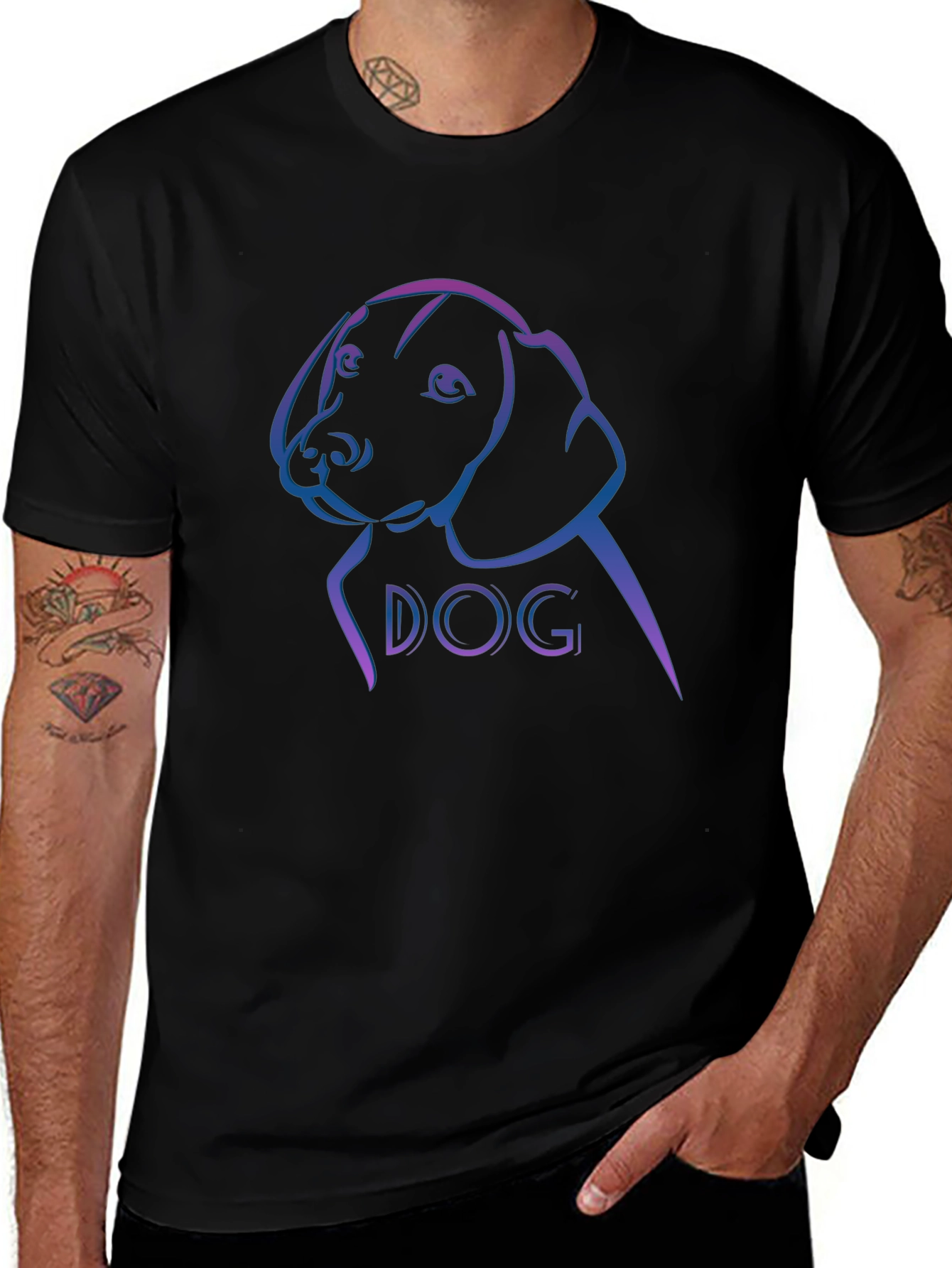 Dog Graphic Tee - Stylish & Comfortable