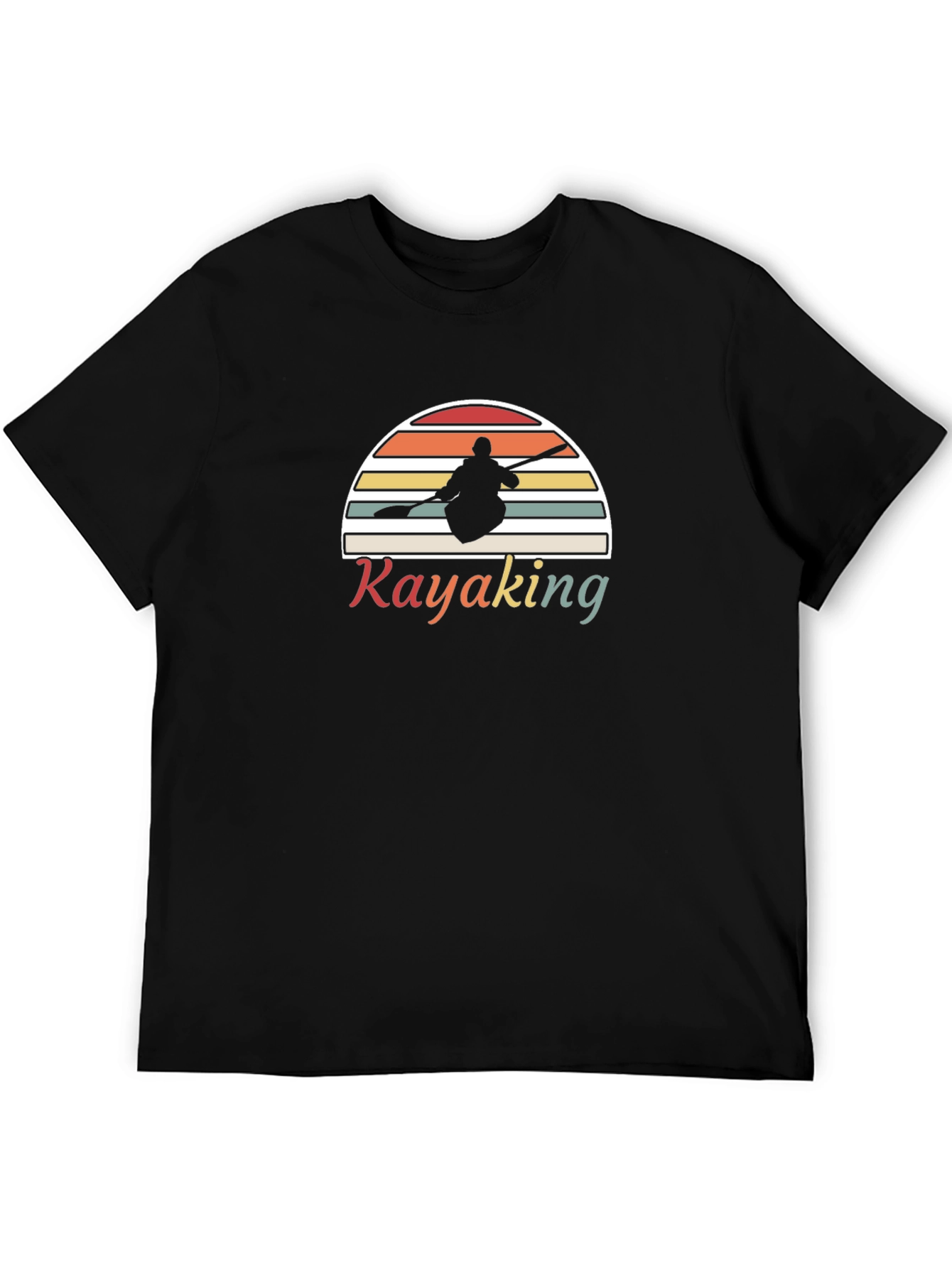 Kayaking Retro Sunset T-Shirt