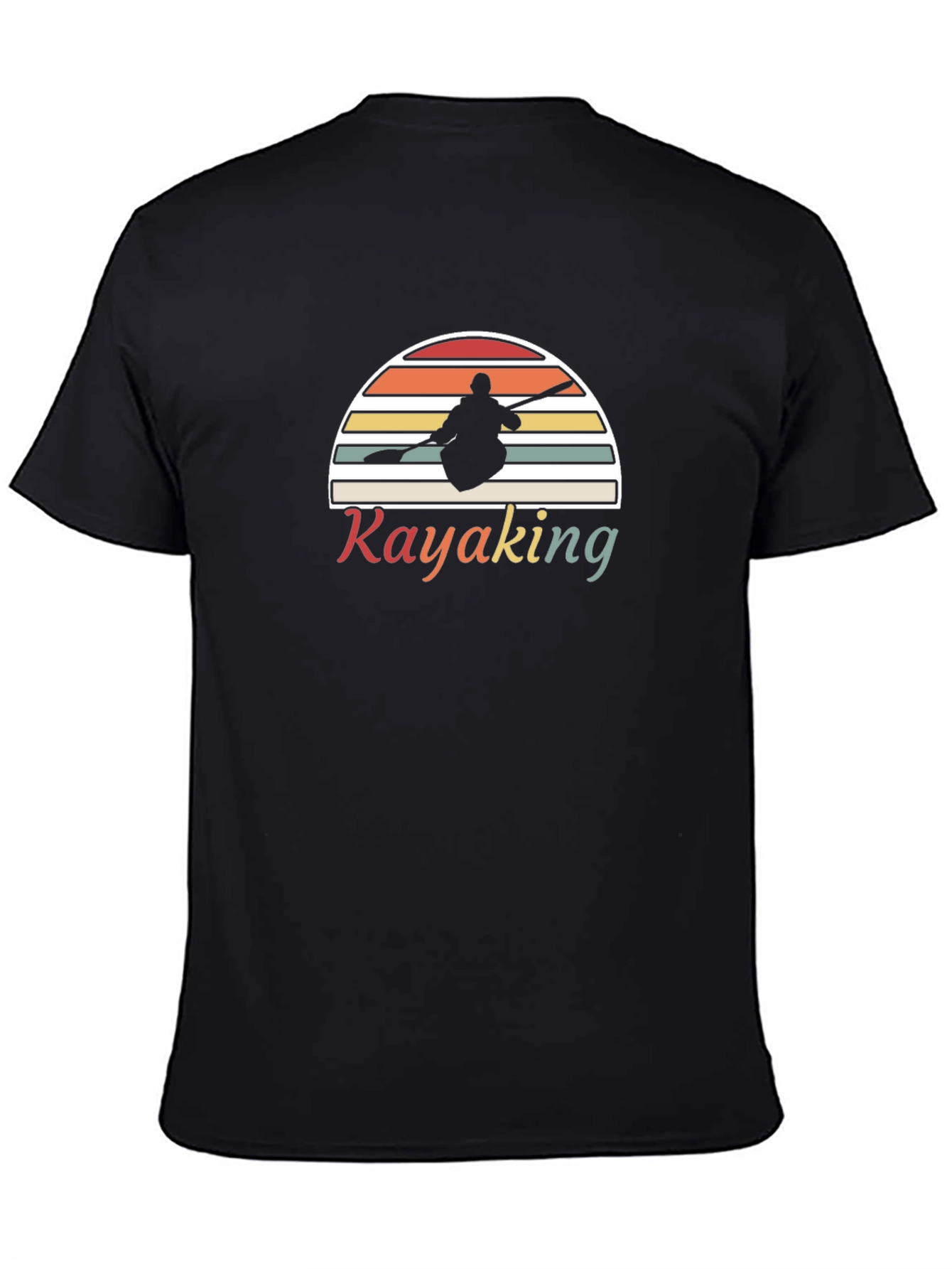 Kayaking Retro Sunset T-Shirt