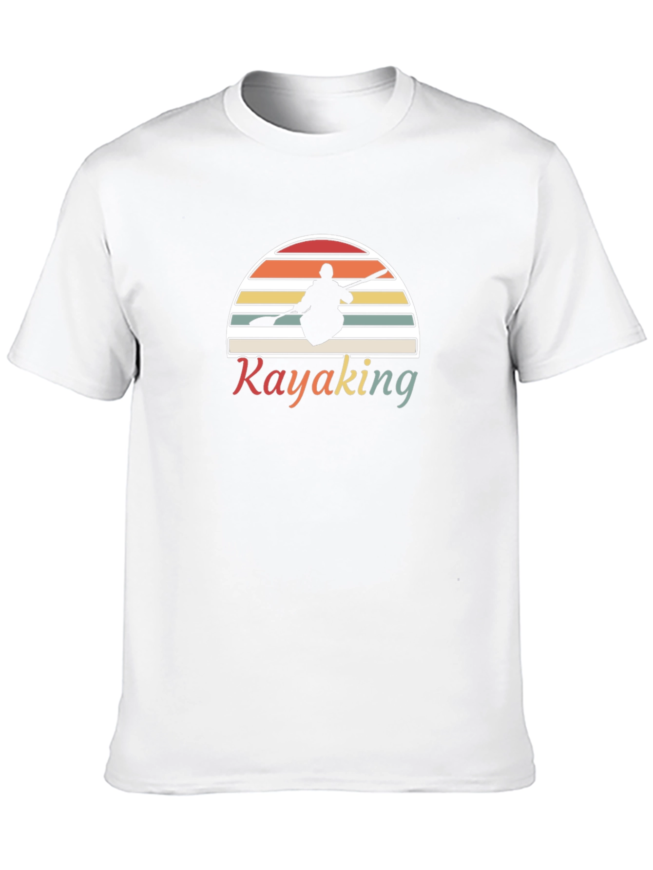 Kayaking Retro Sunset T-Shirt