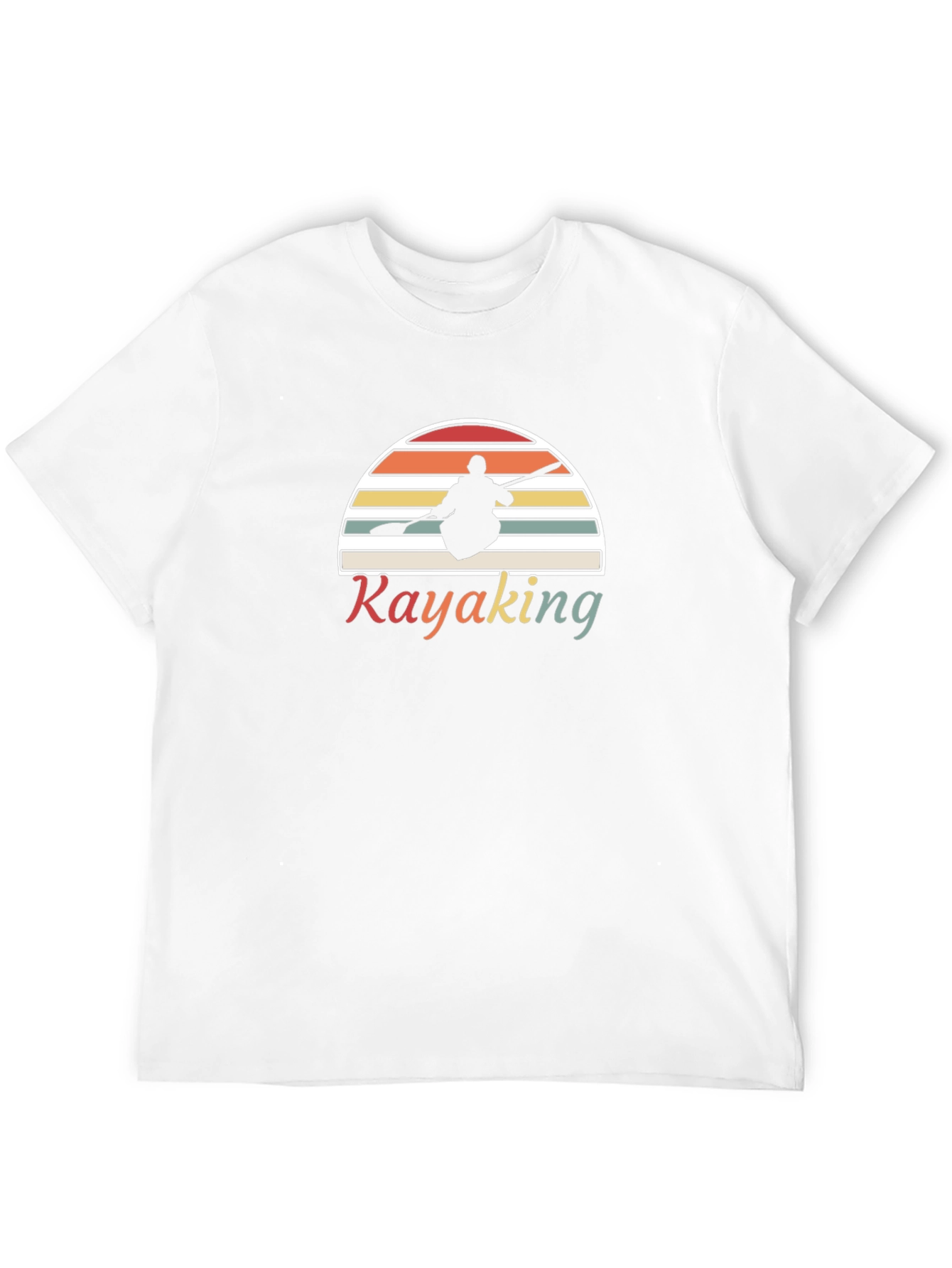 Kayaking Retro Sunset T-Shirt