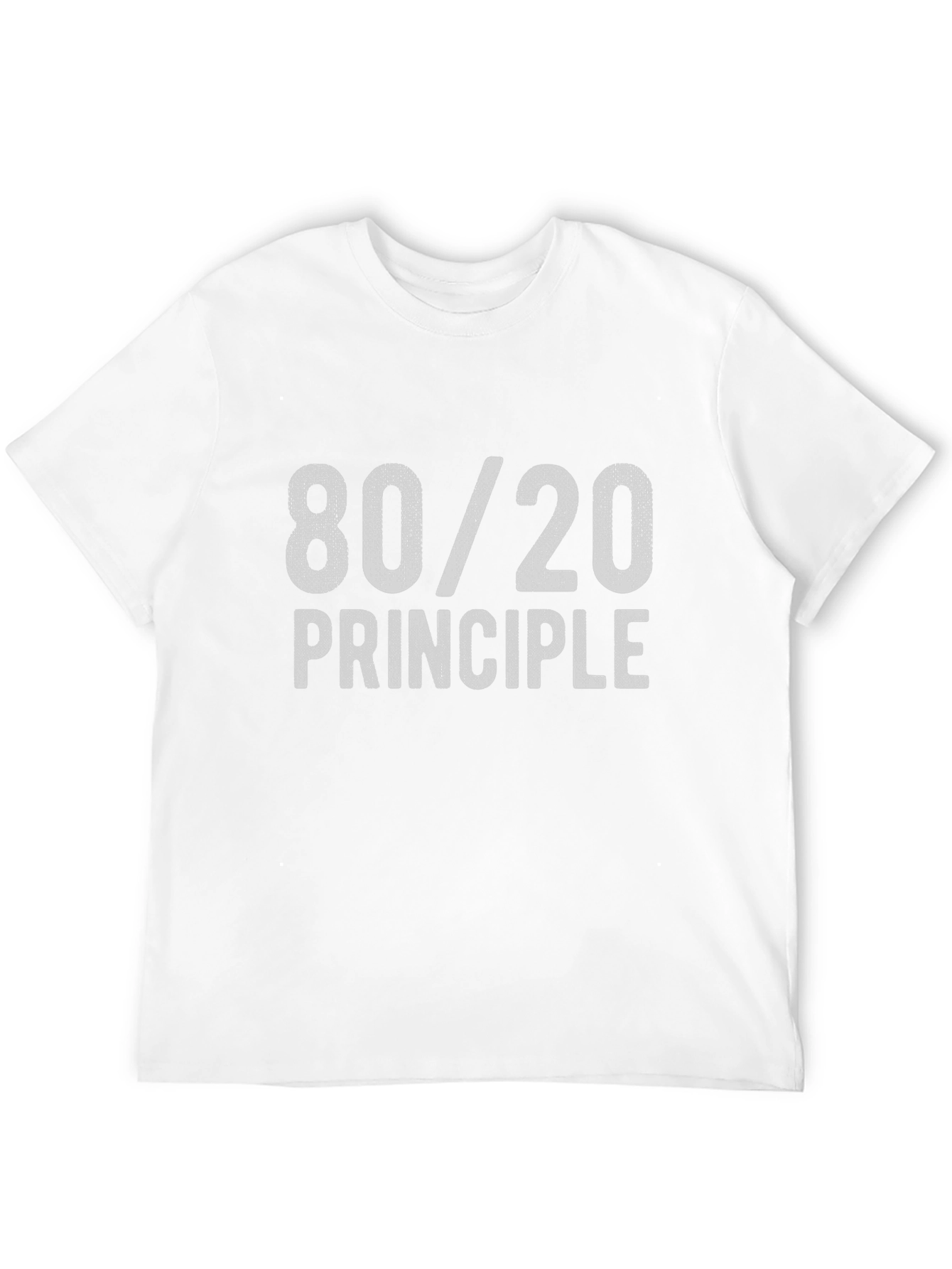 80/20 Principle Graphic Tee - Pareto Law T-Shirt
