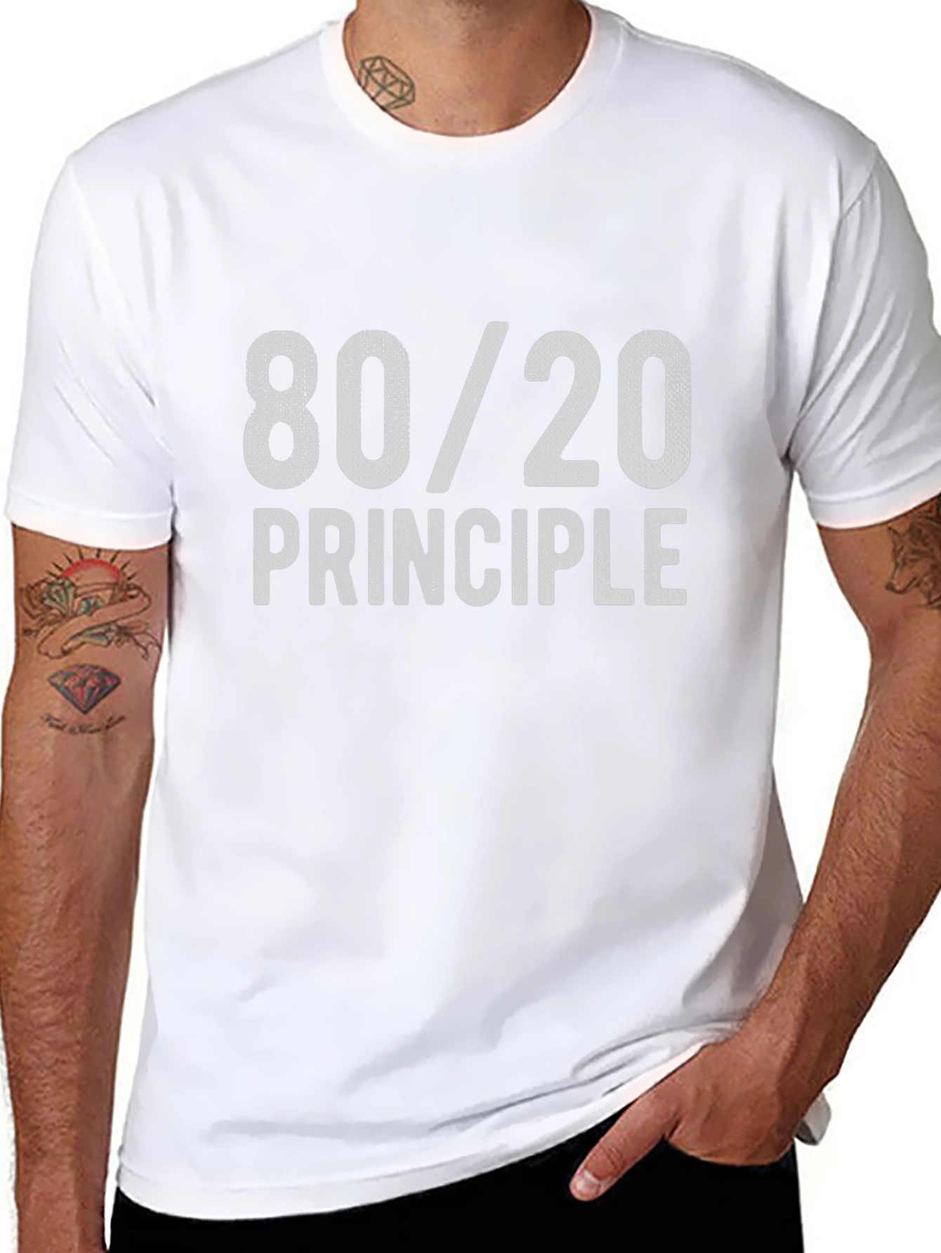 80/20 Principle Graphic Tee - Pareto Law T-Shirt